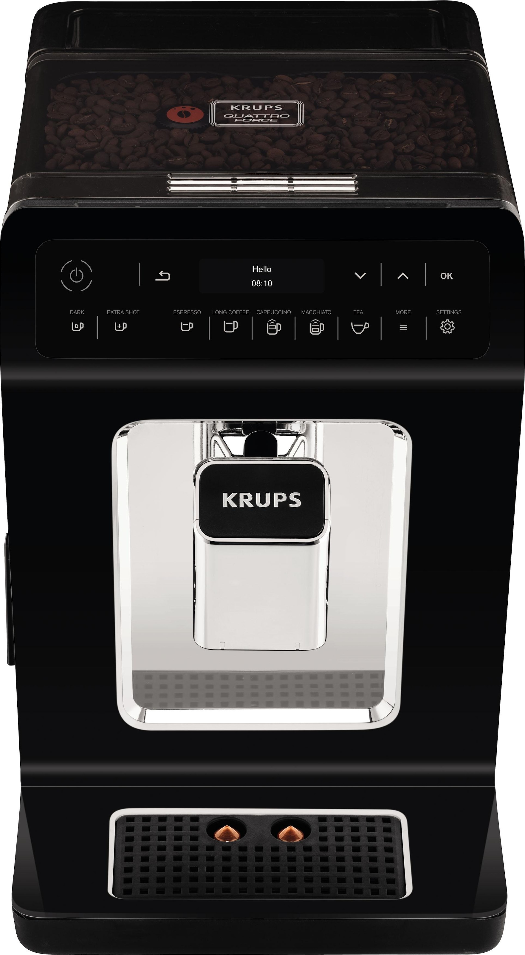 Krups Kaffeevollautomat »EA8918 Evidence«, OLED-Display, 12 Kaffee- und3 Tee-Variationen, 2-Tassen Funktion