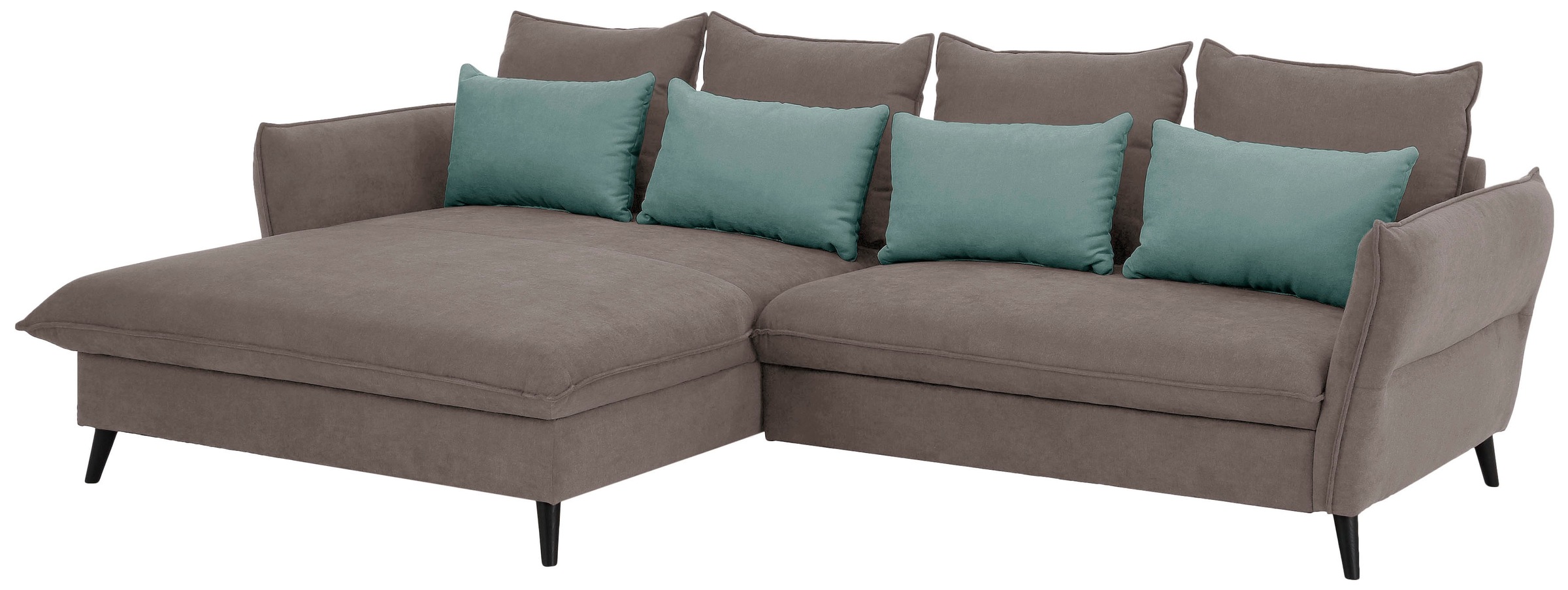 Home affaire Ecksofa »Tirano, moderne Optik, komfortabel, Breite 274cm,L-Form«, wahlweise mit Bettfunktion und Bettkasten