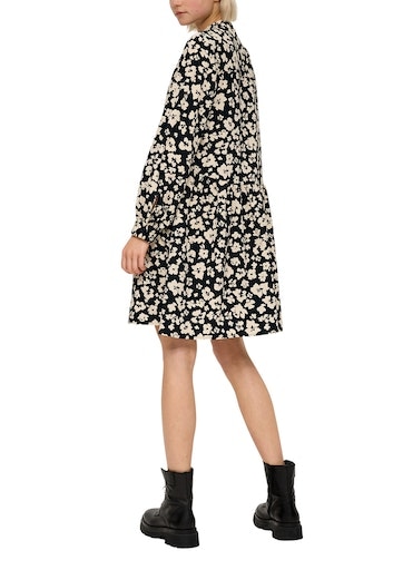 QS Druckkleid, mit kleinem Stehkragen