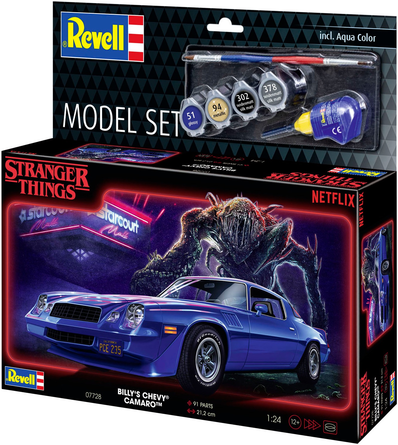 Revell® Modellbausatz »StrangerThings, Billys Chevy Camaro Z/28« 1:24