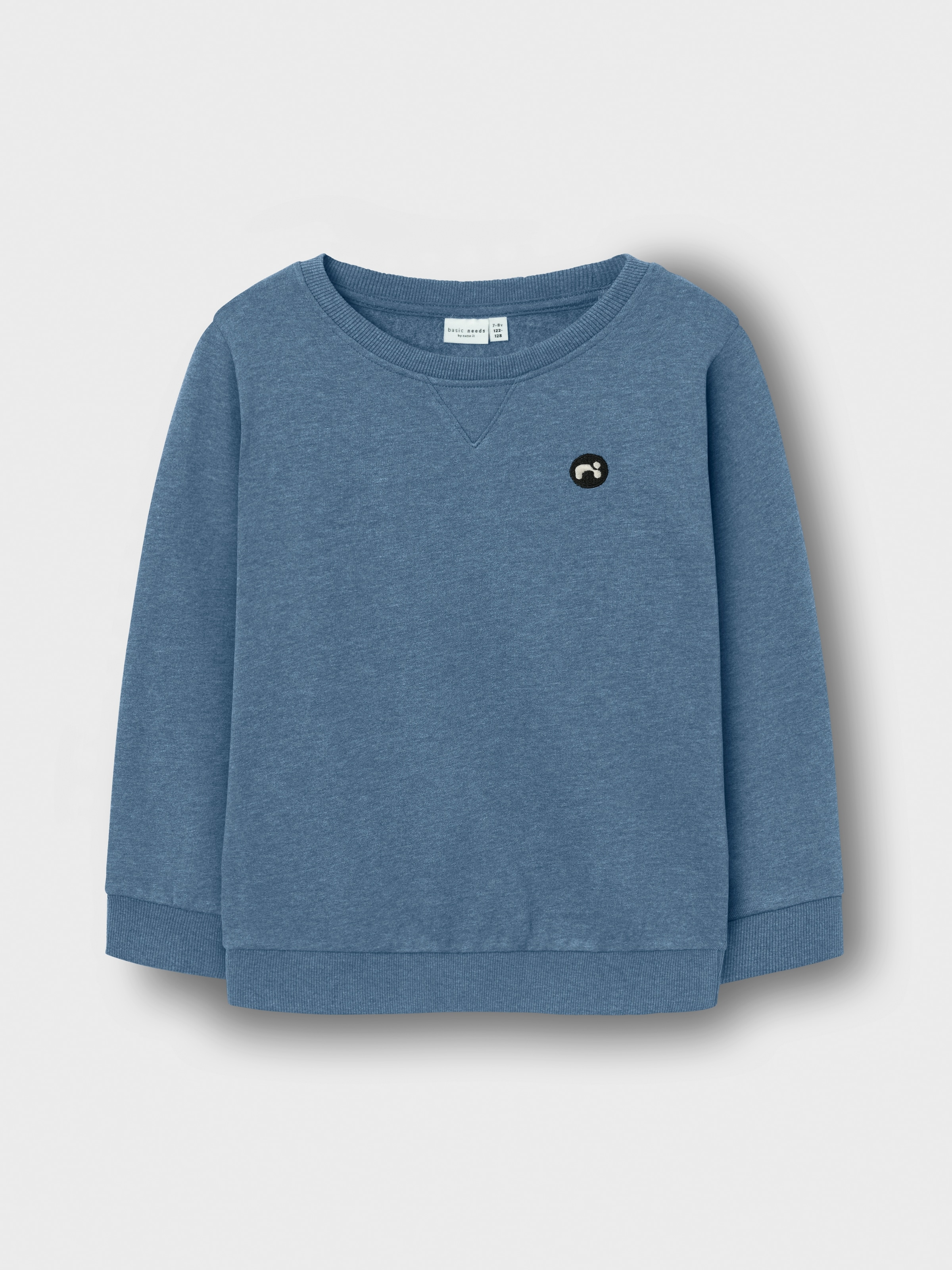 Name It Sweatshirt »NKMVIMO für Jungen mit Bündchen und klassischer Form«, unifarben, casual, regular fit, Baumwollmischung, Rundhals