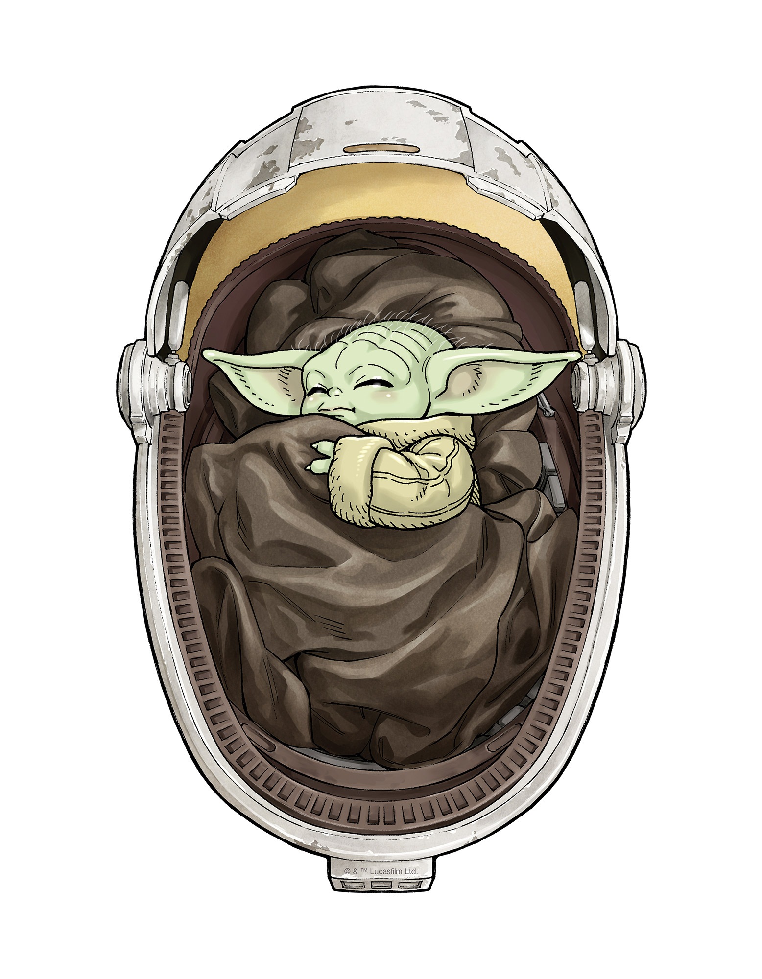 Komar Leinwandbild »Star Wars The Mandalorian Grogu Sleeping«, Disney, (1 St.), 30 x 40 cm (Breite x Höhe) - Kinderzimmer, Dekoration
