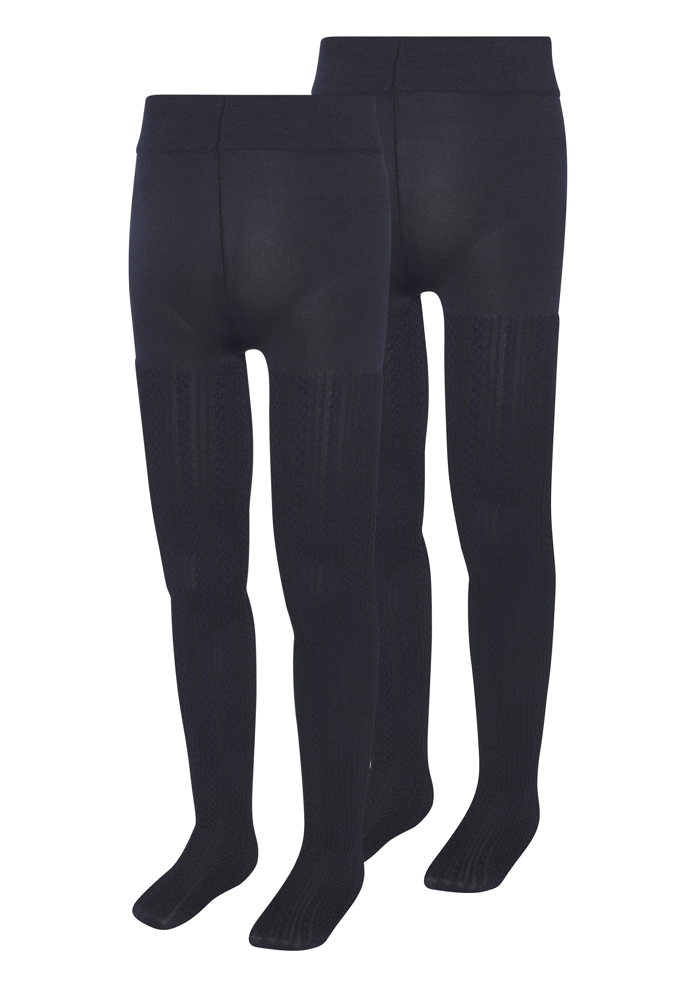 H.I.S Feinstrumpfhose Packung, 2 Stk. tlg. mit Zopfmuster
