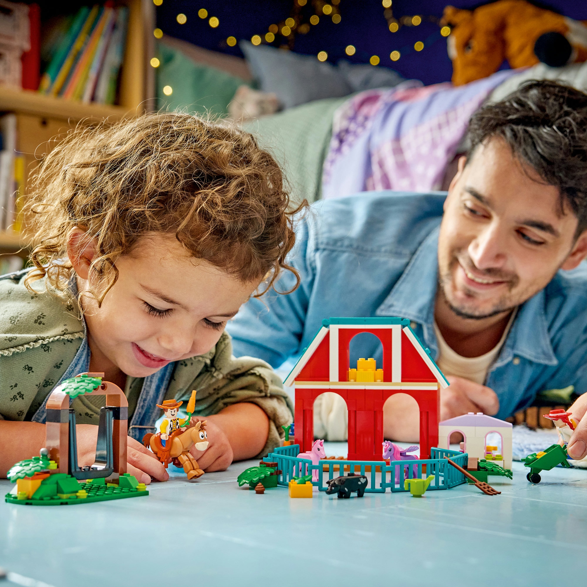 LEGO® Konstruktionsspielsteine »Blazes Pferderanch (43304), LEGO Disney Pixar«