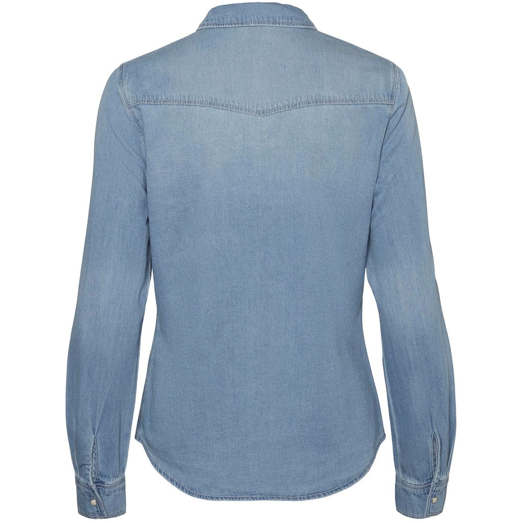 Vero Moda Jeansbluse »VMMARIA LS DENIM SLIM SHIRT MIX NEW«