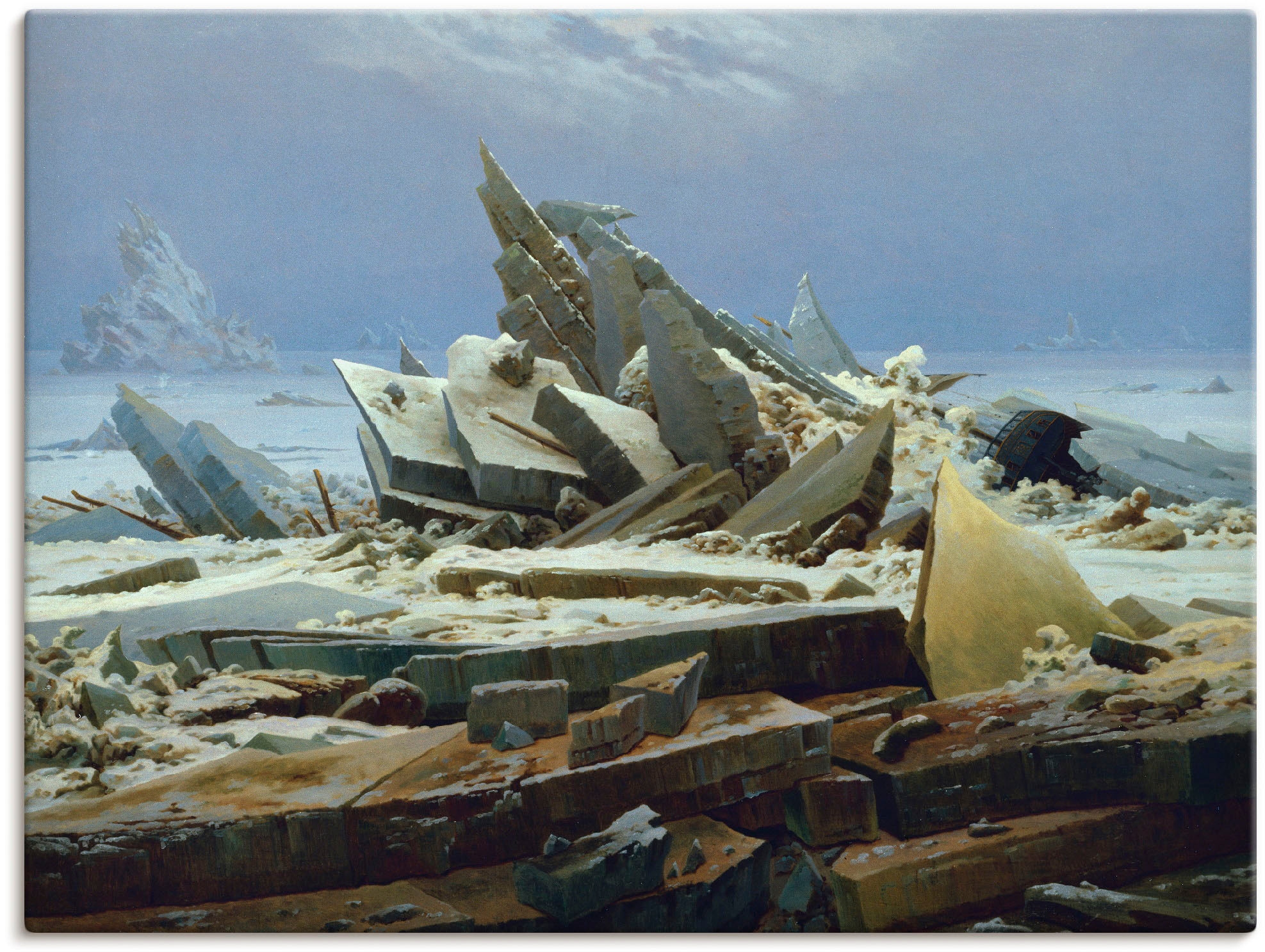 Artland Wandbild »Das Eismeer (Die gescheiterte Hoffnung)«, Gewässer, (1 St.), als Alubild, Leinwandbild, Wandaufkleber oder Poster in versch. Größen