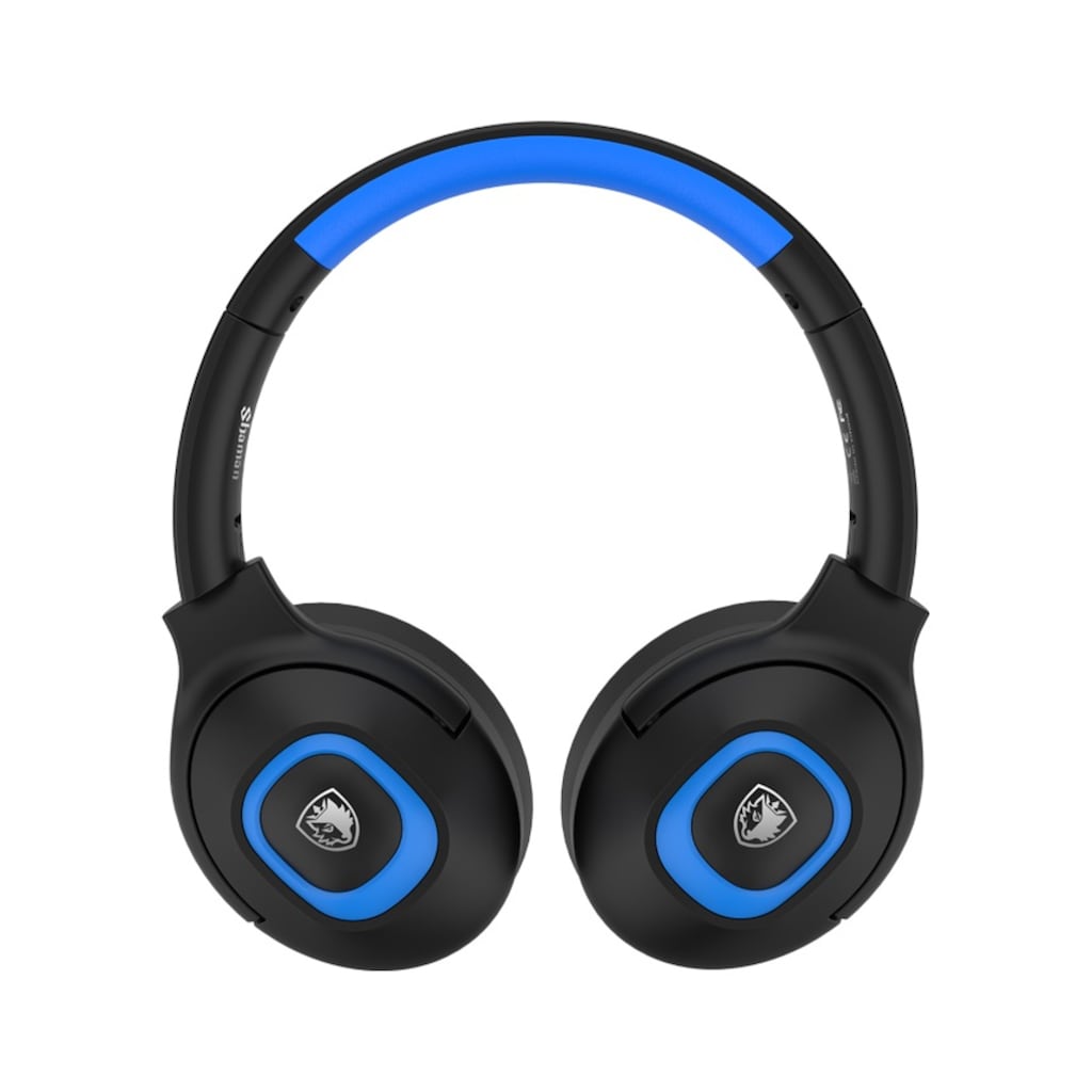 Sades Gaming-Headset »Shaman SA-724 Gaming Headset, schwarz/blau, USB, kabelgebunden«, Mikrofon abnehmbar, Stereo, Over Ear, PC, PST, XBox, Nintendo Switch, VR, Phone