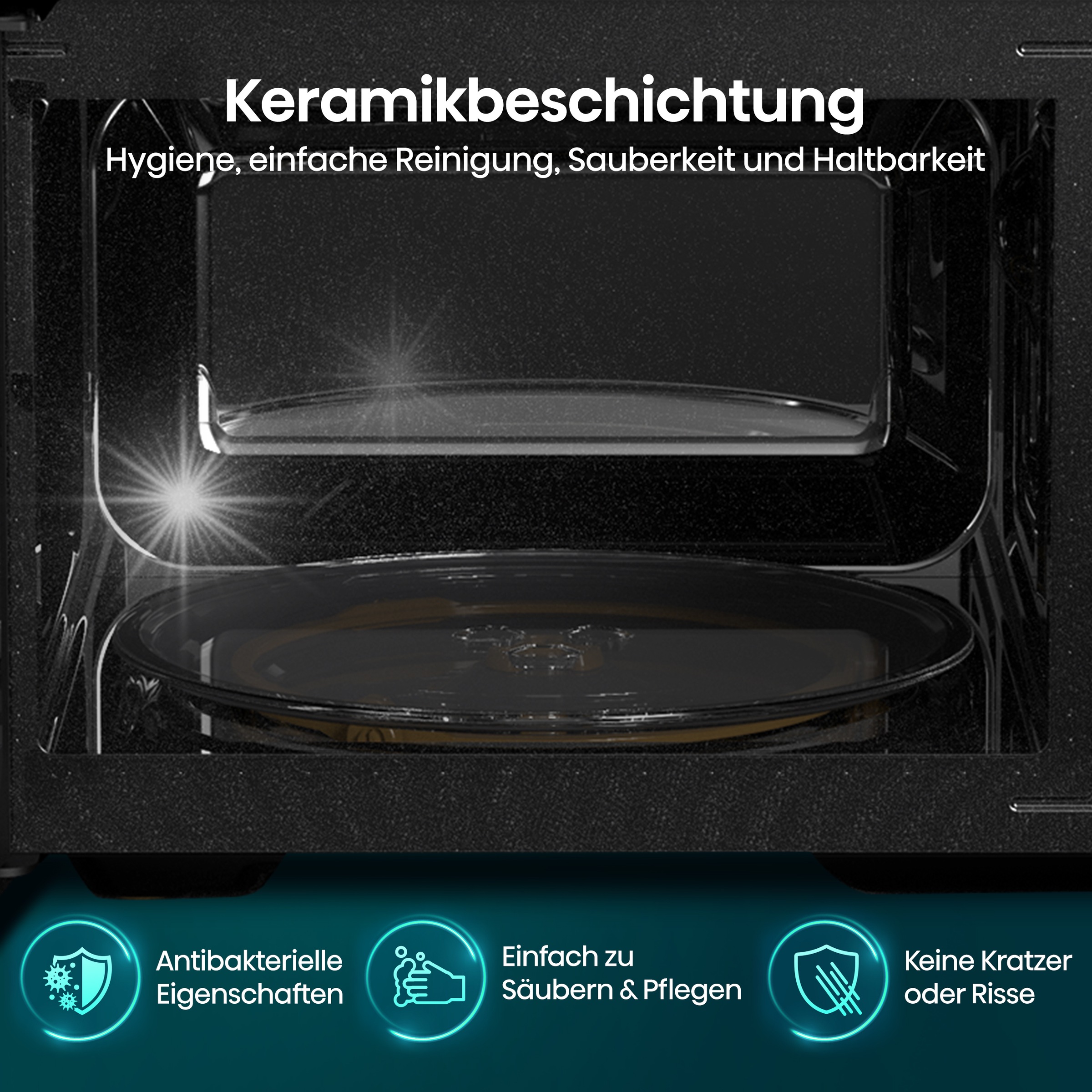 Hisense Mikrowelle »H20MOBS4I«, Mikrowelle, 1050 W, Inverter Technologie