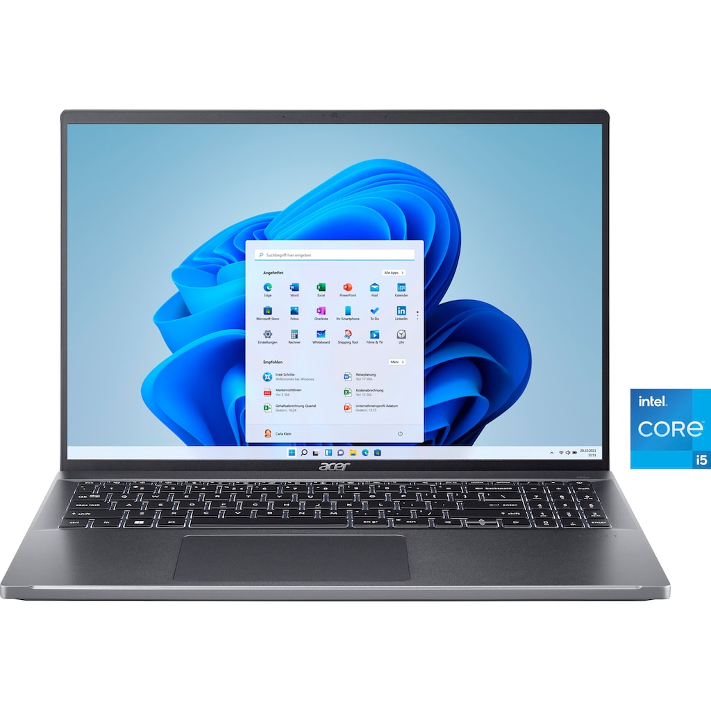 Acer Notebook »Swift Go SFG16-71-584X«, 40,64 cm, / 16 Zoll, Intel, Core i5, Iris Xe Graphics, 512 GB SSD