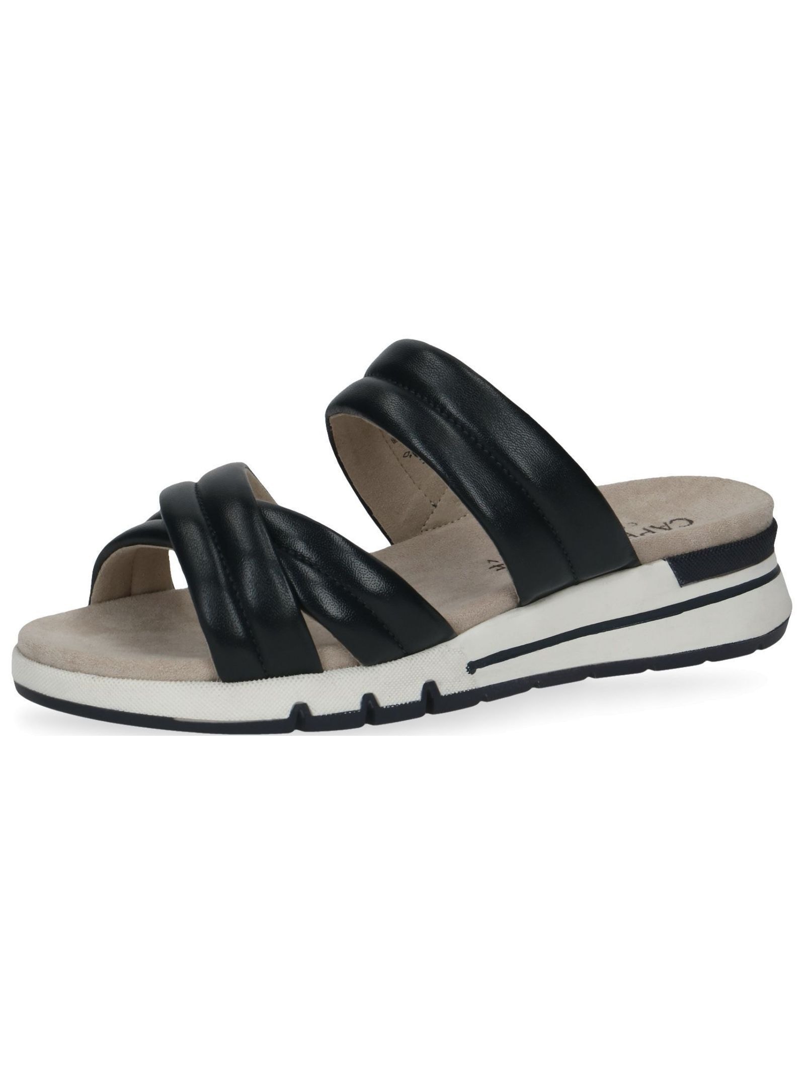 CAPRICE Pantolette »Pantoletten Leder« Ocean 40 40 Verschluss: Schlupfschuh