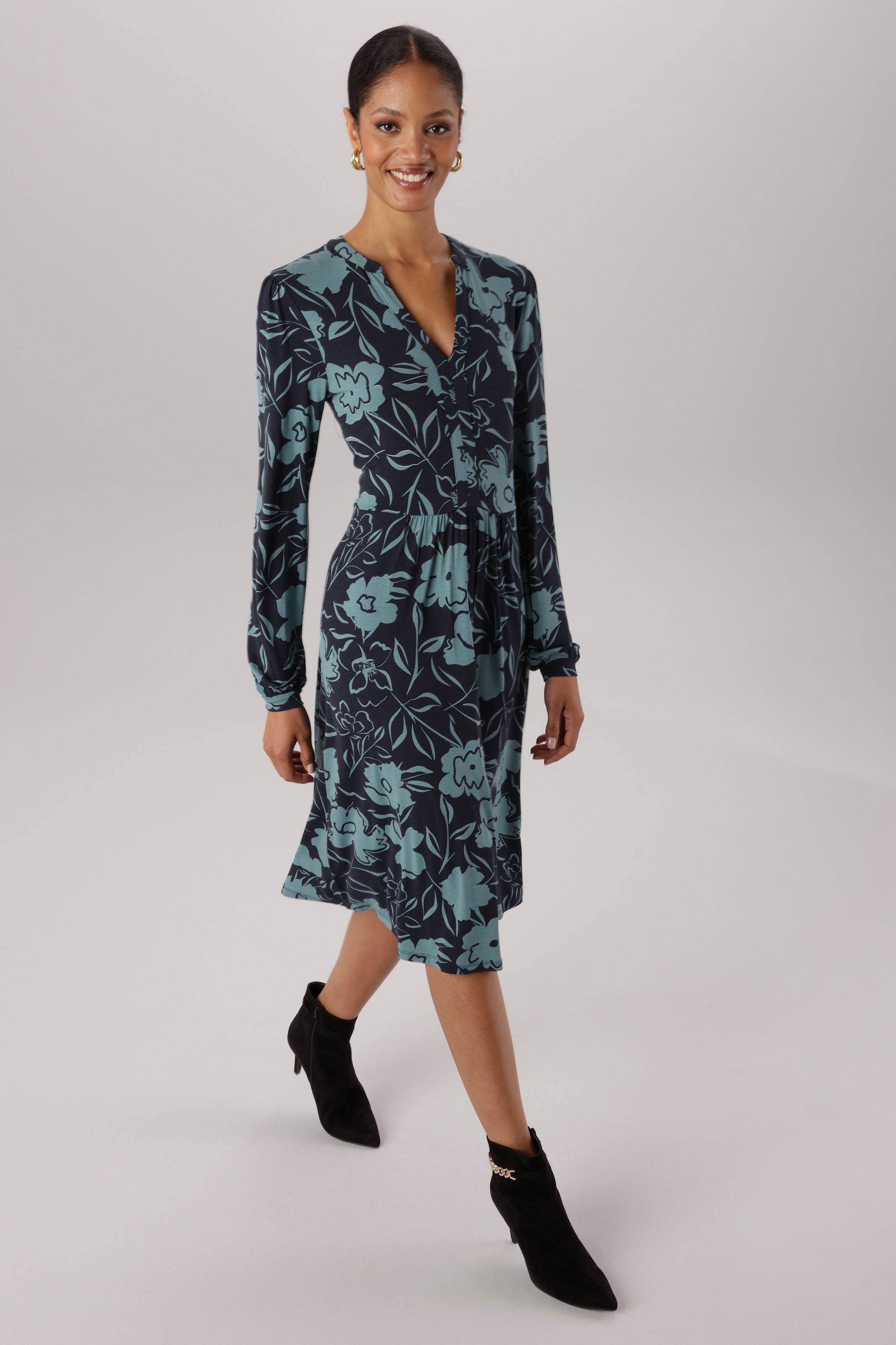 Aniston SELECTED Jerseykleid mit zwei Eingriffstaschen - NEUE KOLLEKTION