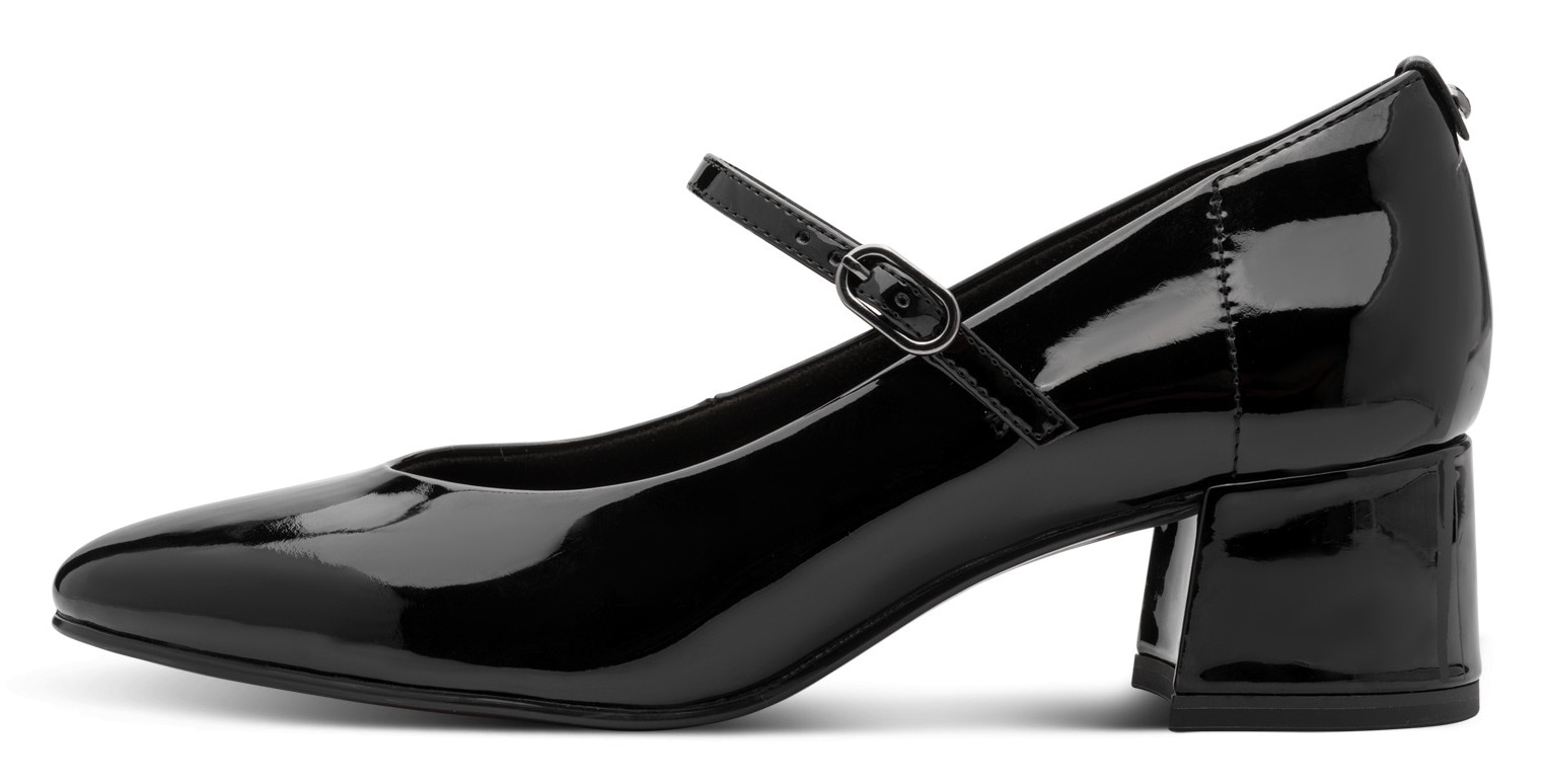 Tamaris Spangenpumps  , Blockabsatz, Abendschuh, Festtagsschuh mit verstellbarem Riemchen