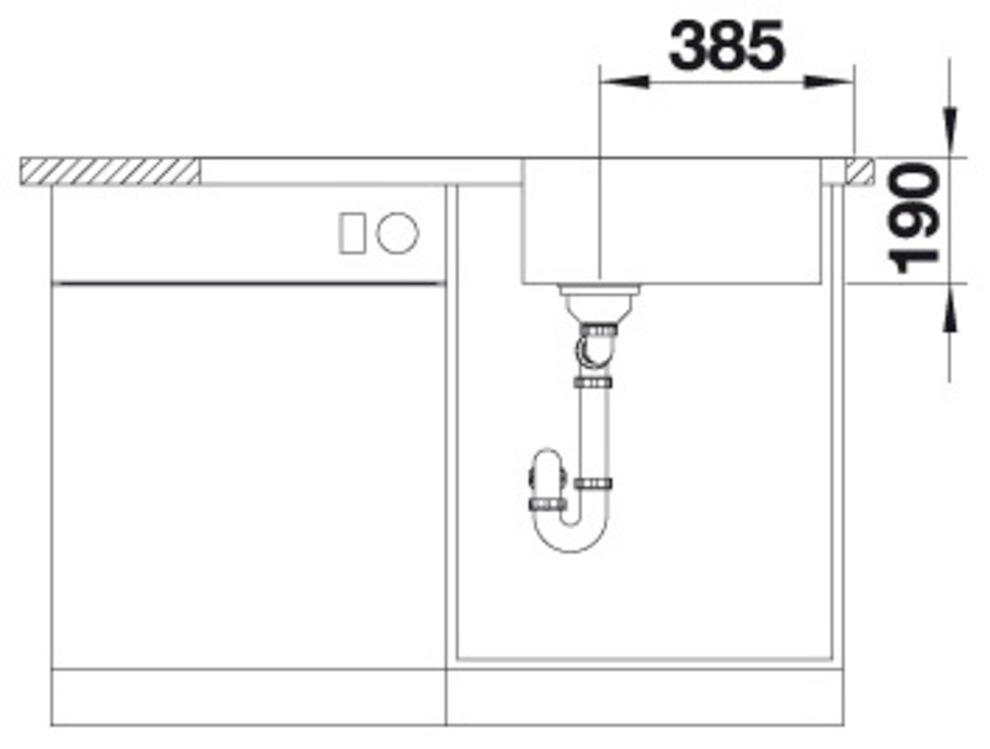 Blanco Edelstahlspüle »DINAS XL 6 S« 1 Stk. tlg. zum wechselseitigen Einbau geeignet