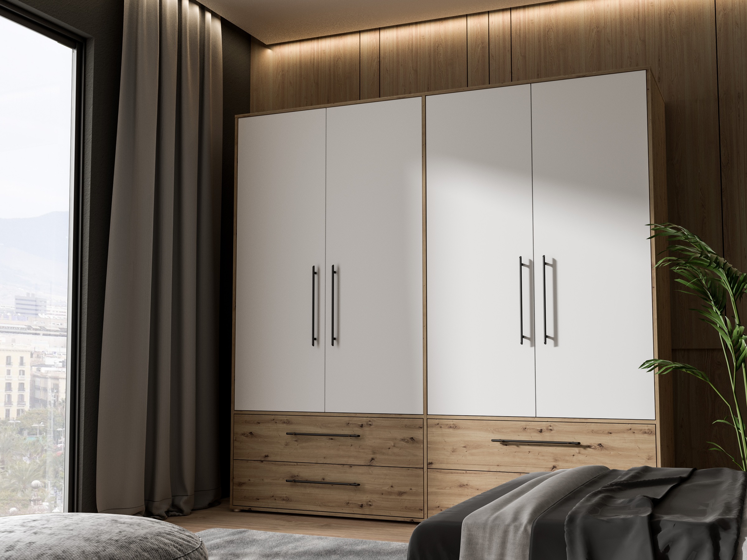 FORTE Drehtürenschrank B/H/T ca. 205,9x200,1x58,8cm günstig online kaufen