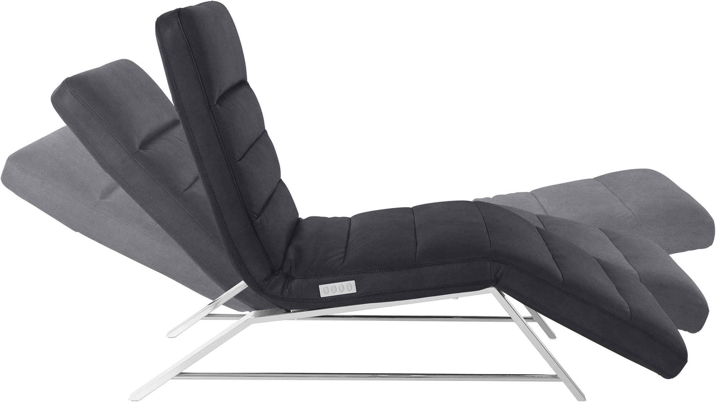 W.SCHILLIG Relaxliege »daily dreams«, Funktionsliege wahlweise mit Motor, Gestell Chrom, Breite 75 cm