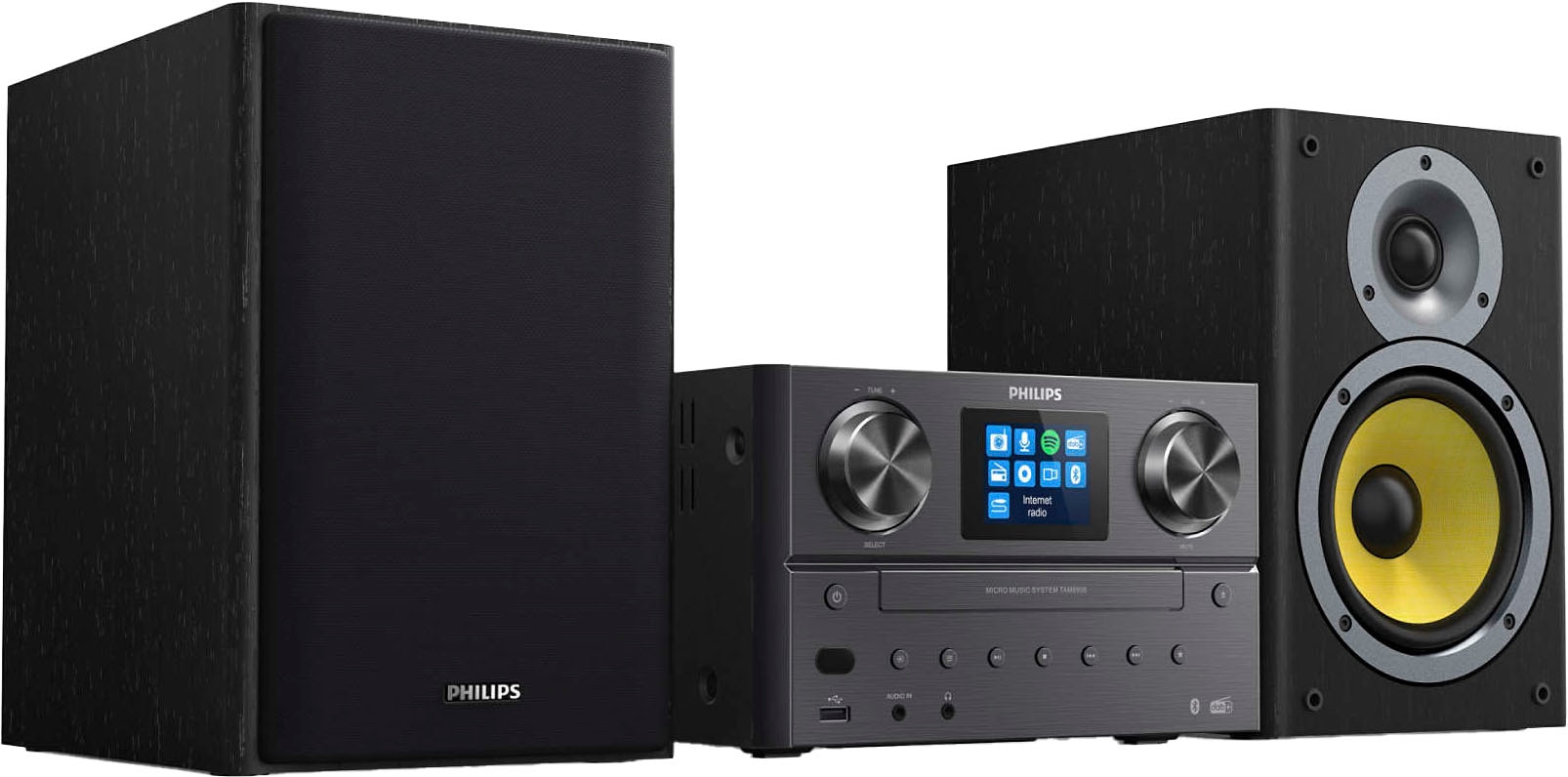 Philips Radio »TAM8905«, (Bluetooth-WLAN FM-Tuner-Digitalradio (DAB+)-Internetradio  100 W) auf Rechnung bestellen