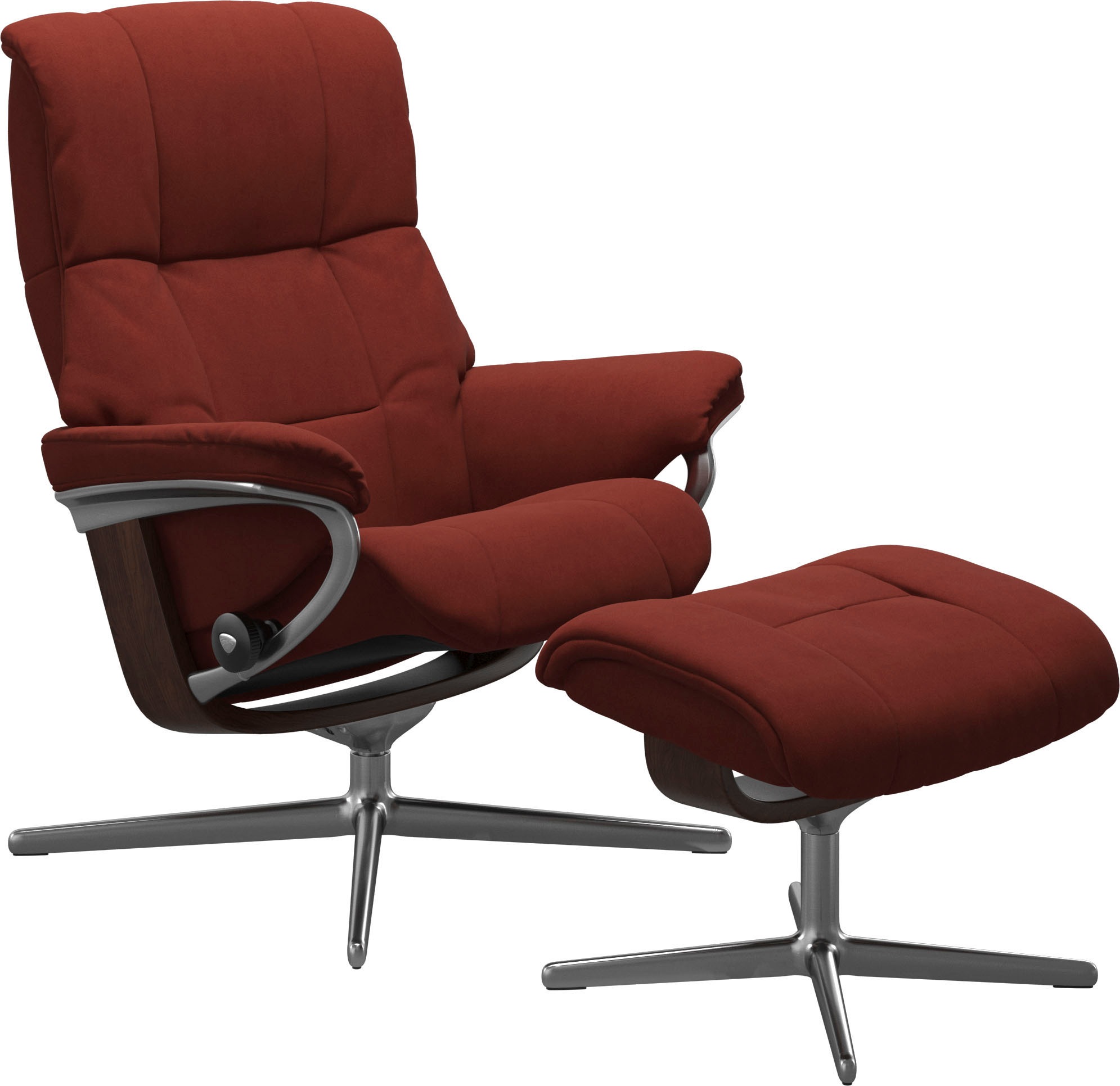 Stressless® Fußhocker »Mayfair«, mit Cross Base, Größe S, M & L, Holzakzent Braun