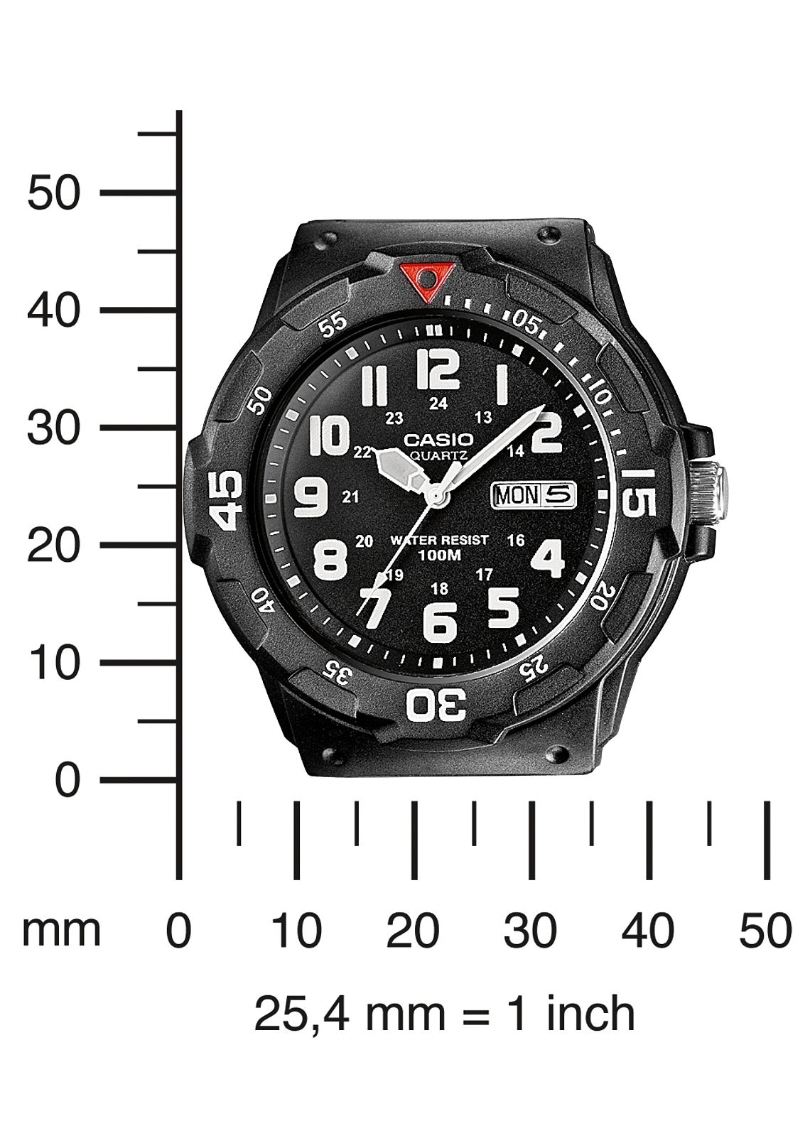 CASIO TIMELESS COLLECTION Quarzuhr, Armbanduhr, Herrenuhr, Resinarmband, Datum, bis 10 bar wasserdicht