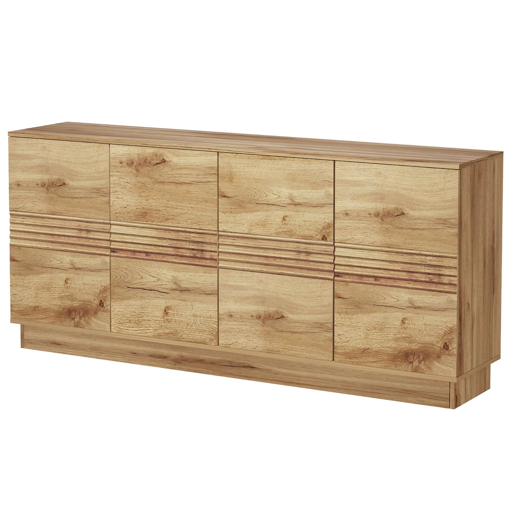 Home affaire Sideboard »Angers« Kommode, Push-to-open, 4 Türen, Breite 180 cm