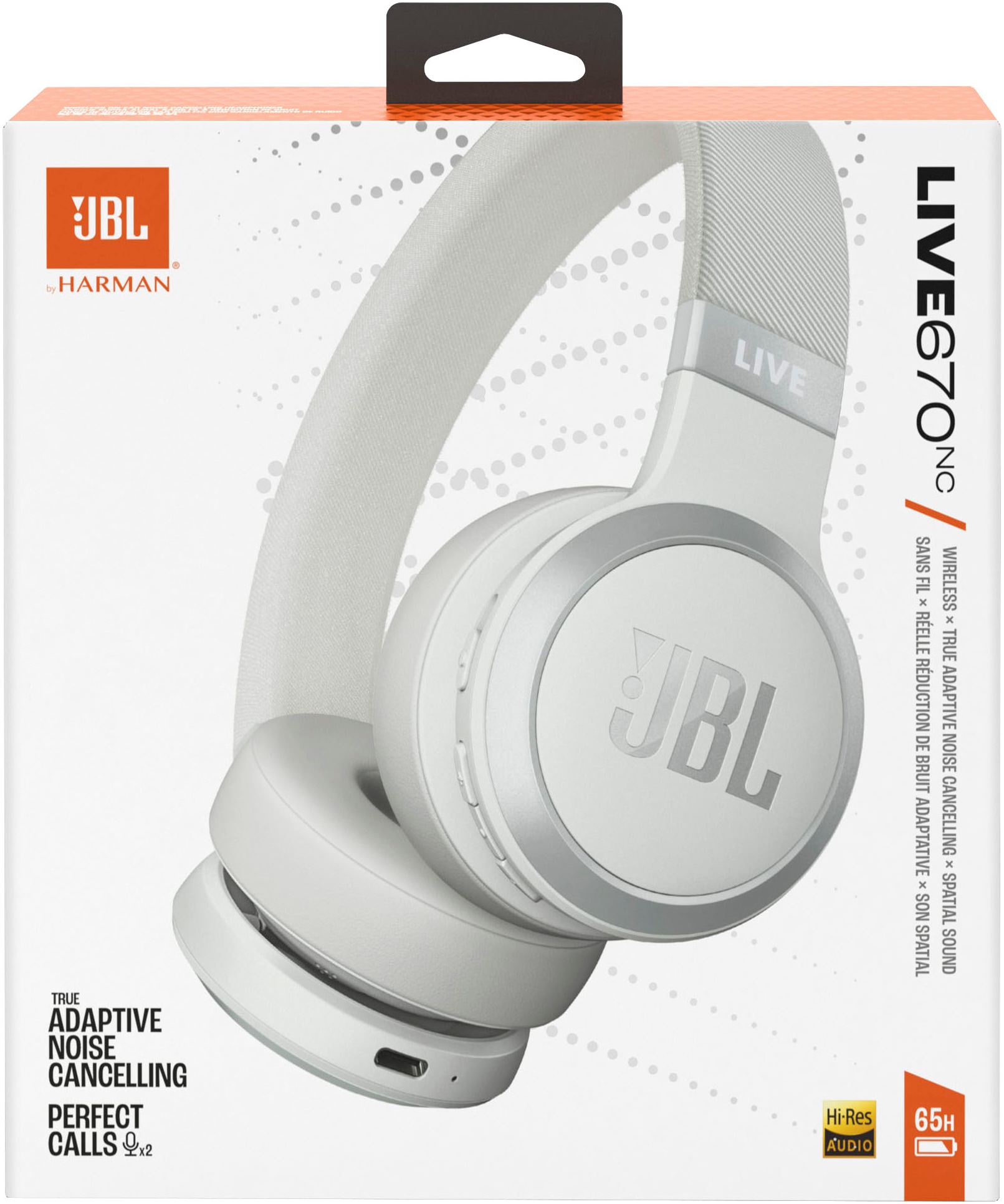 JBL Kopfhörer »LIVE 670NC«, Bluetooth On-Ear-Kopfhörer
