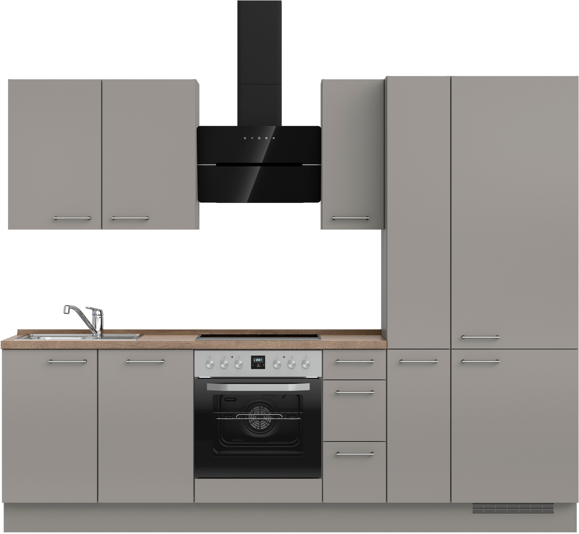 nobilia® Küchenzeile »"Laser II", Ausrichtung wählbar, Breite 270 cm« vormo günstig online kaufen