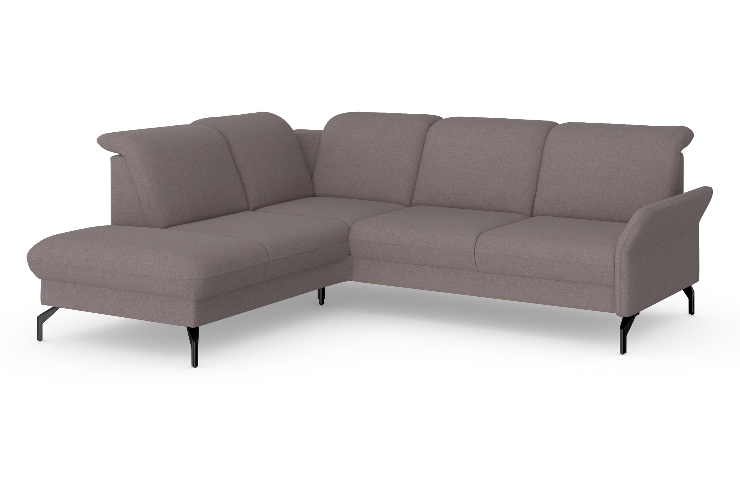 sit&more Ecksofa »Fashion L-Form«, wahlweise mit Kopfteilverstellung und Vorziehsitz, motorisch
