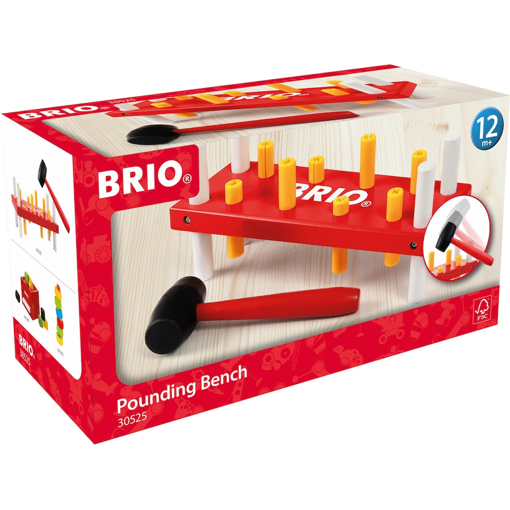 BRIO® Steckspielzeug »Klopfbank, rot«