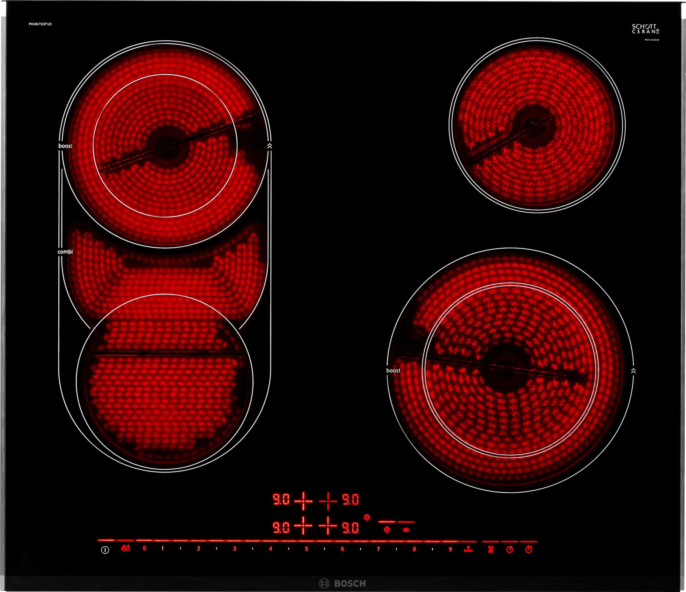 BOSCH Elektro-Kochfeld von SCHOTT CERAN® »PKM675DP1D«, mit Powerboost-Funkt günstig online kaufen