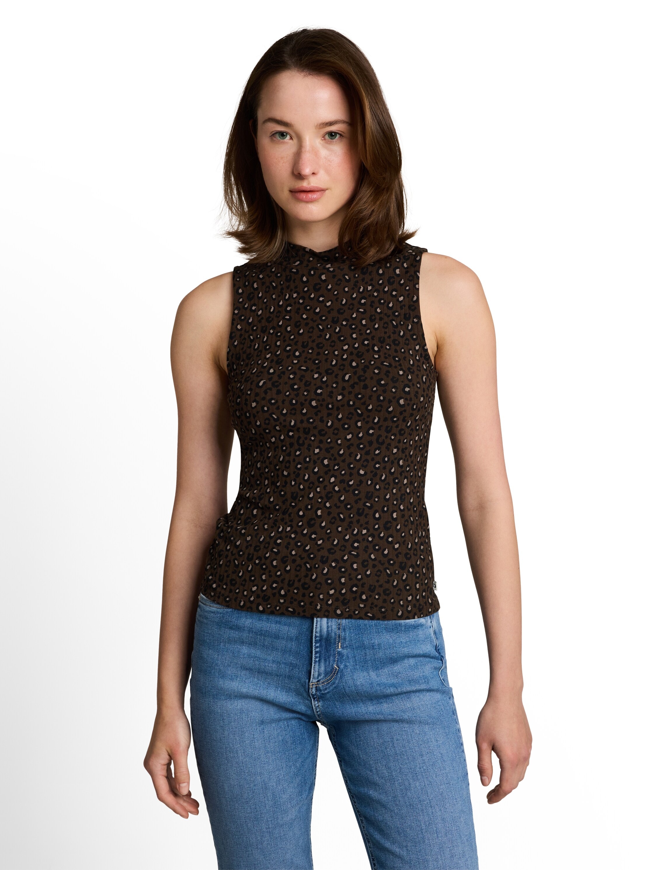 TOM TAILOR Denim T-Shirt mit Rippstruktur