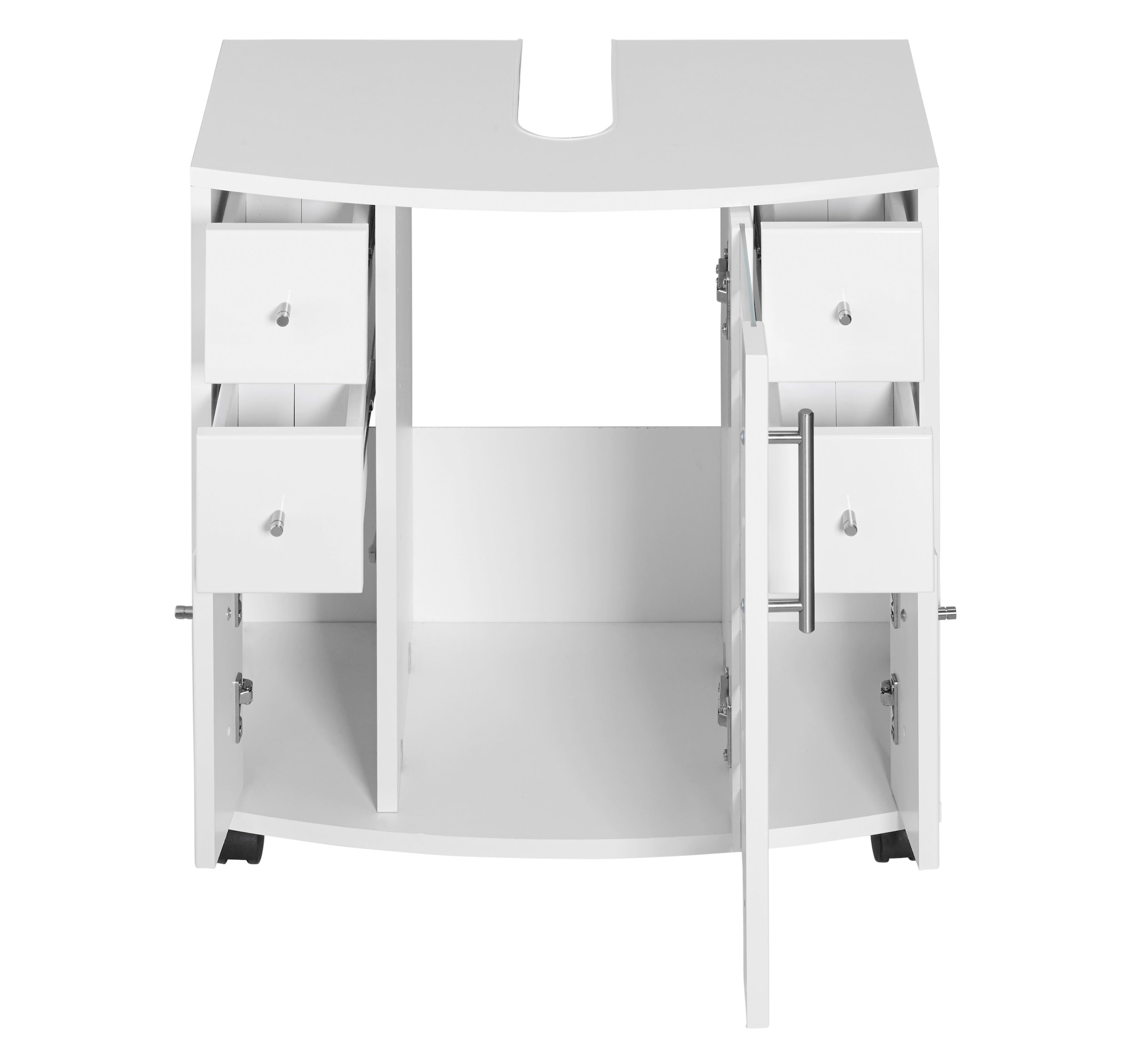welltime Waschbeckenunterschrank »Jaca«, Breite 60 cm, mit hochglänzenden Fronten