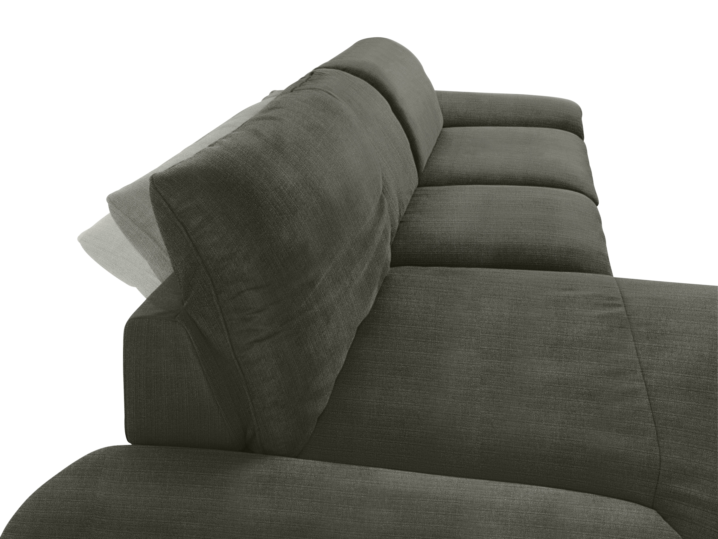 W.SCHILLIG Ecksofa »enjoy&MORE, Designsofa, bequem, zeitlos und elegant, L-Form«, mit Sitztiefenverstellung, Füße silber matt, Breite 340 cm