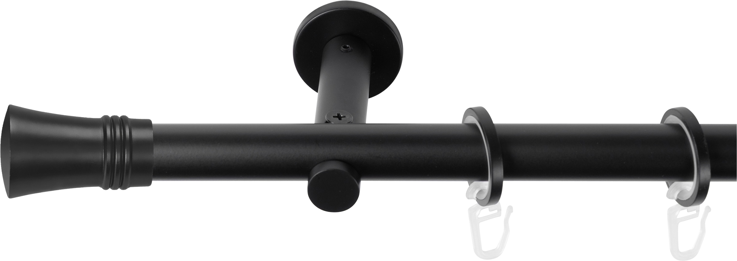 SN DECO GROUP Gardinenstange Ø 19 mm 1 läufig-läufig Fixmaß;kürzbar