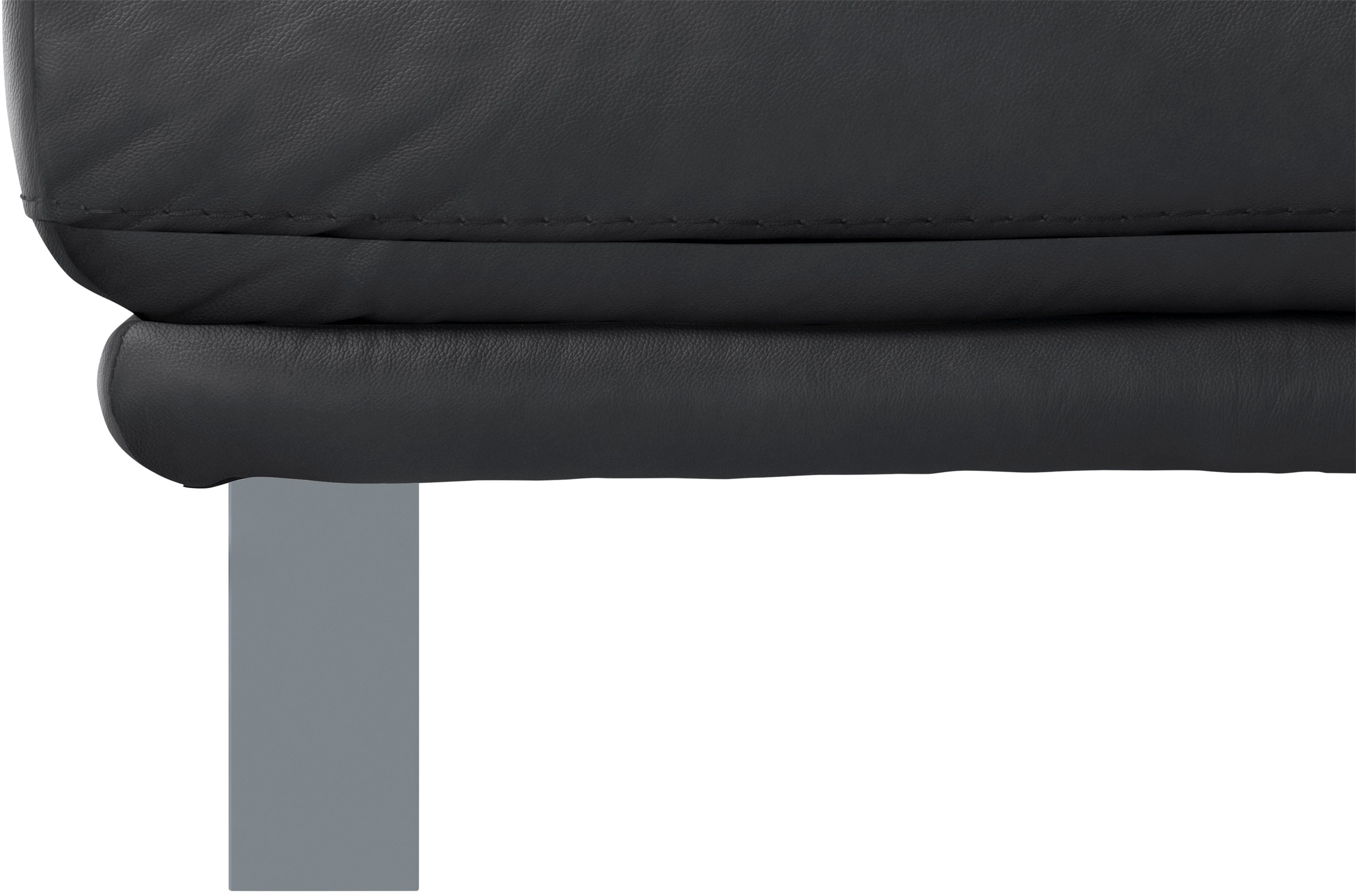 W.SCHILLIG Hocker »montanaa«, mit Metallkufen in Silber matt, Breite 71 cm