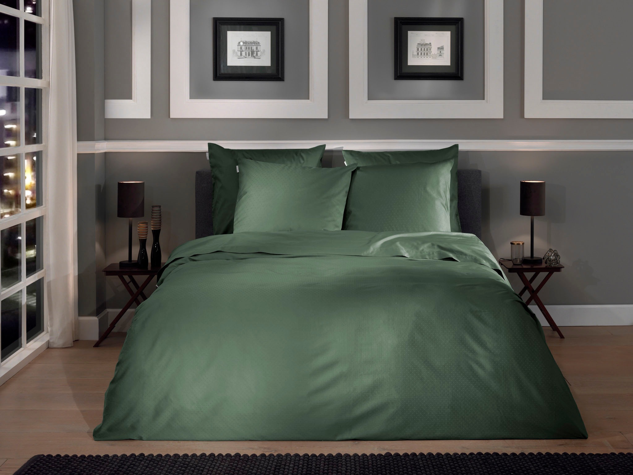 Heckett & Lane Bettwäsche »Punto« 2 Stk. tlg. gepunktet, 100% Baumwolle ab günstig online kaufen