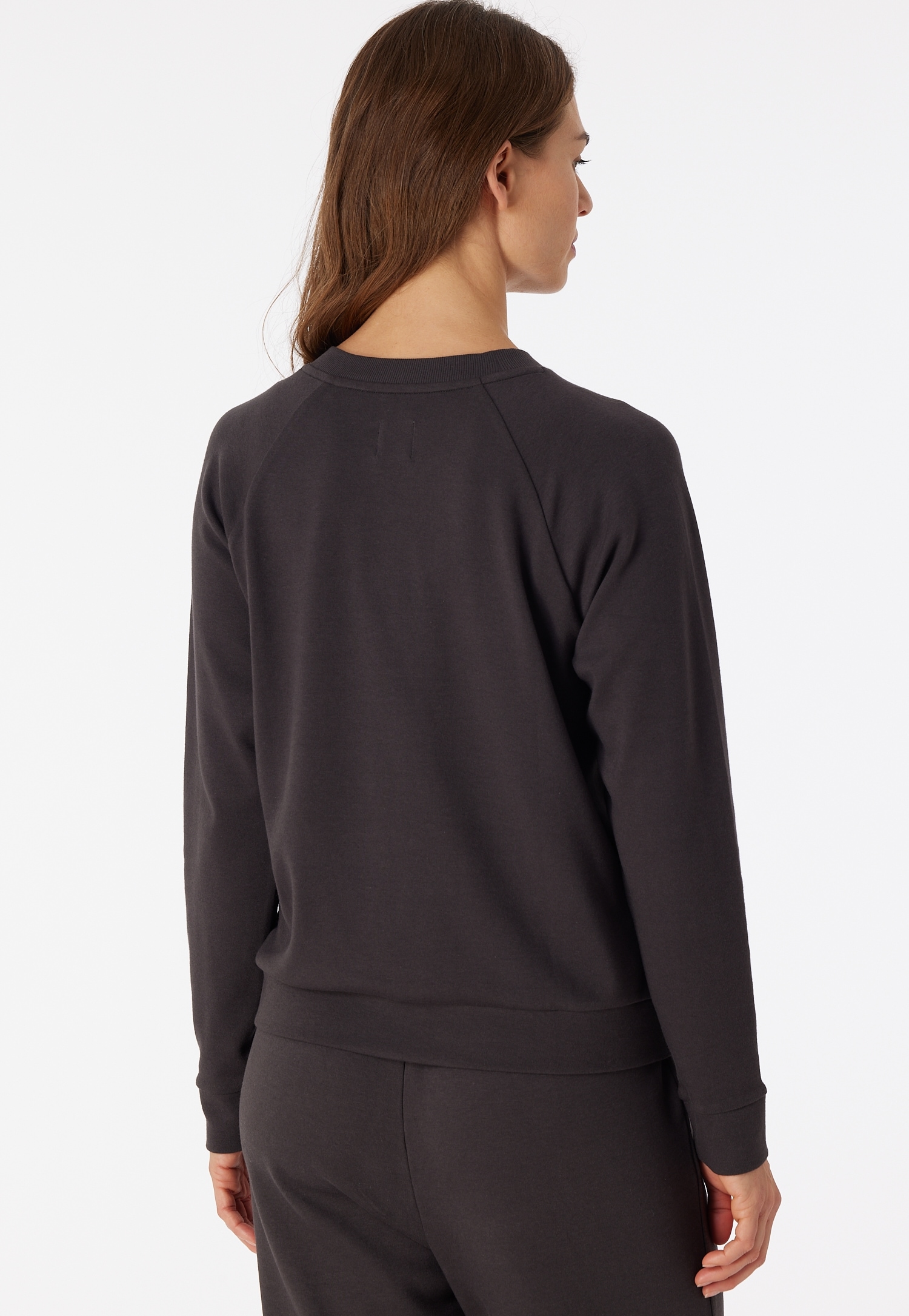 Schiesser Sweatshirt »"Mix+Relax"«, (-), mit geripptem Halsausschnitt mit V-förmigem Einsatz vorne