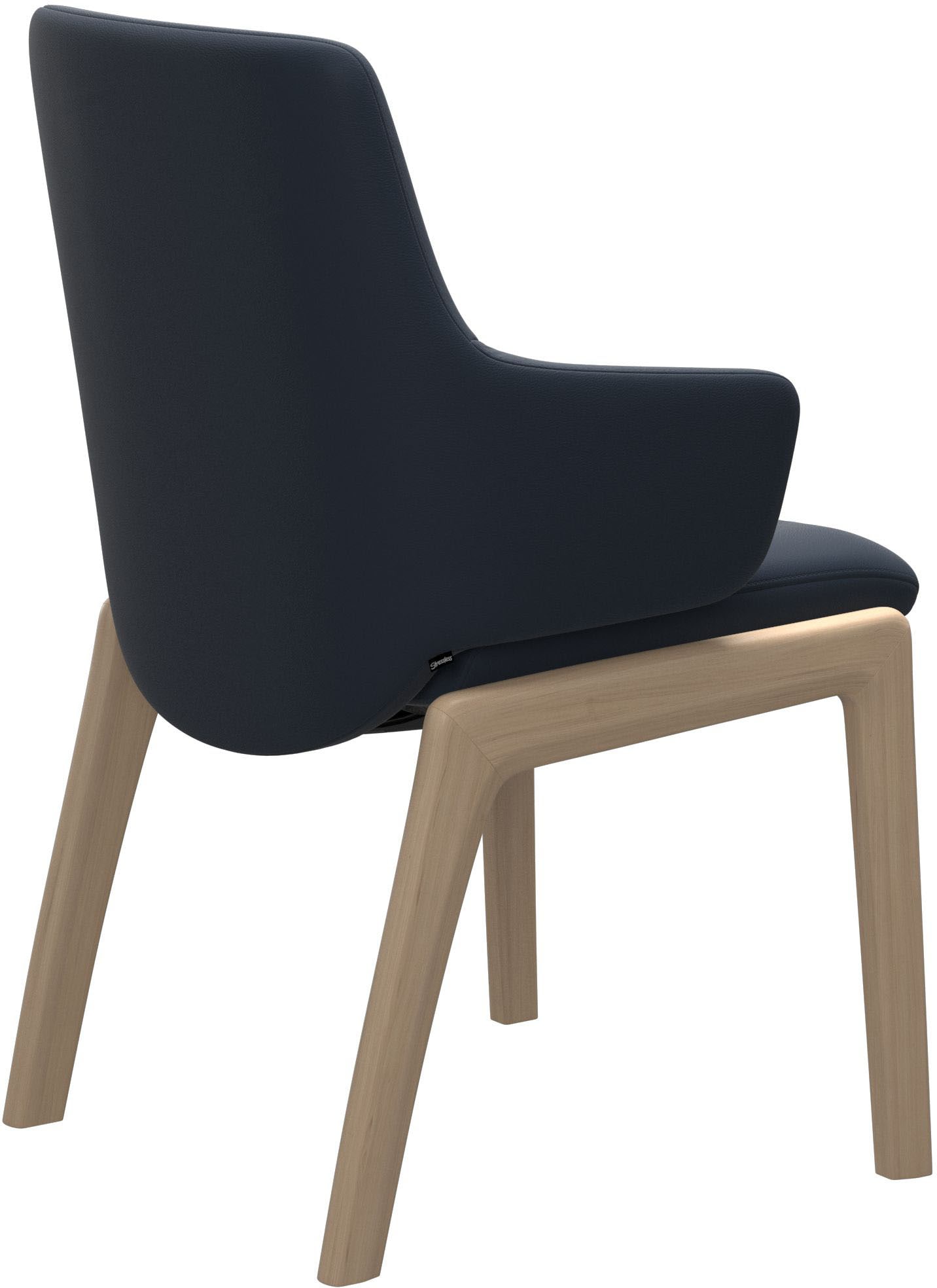 Stressless® Polsterstuhl »Laurel«, Leder PALOMA, Low Back mit Armlehne, Größe L, abgerundete Beine in Eiche gekalkt