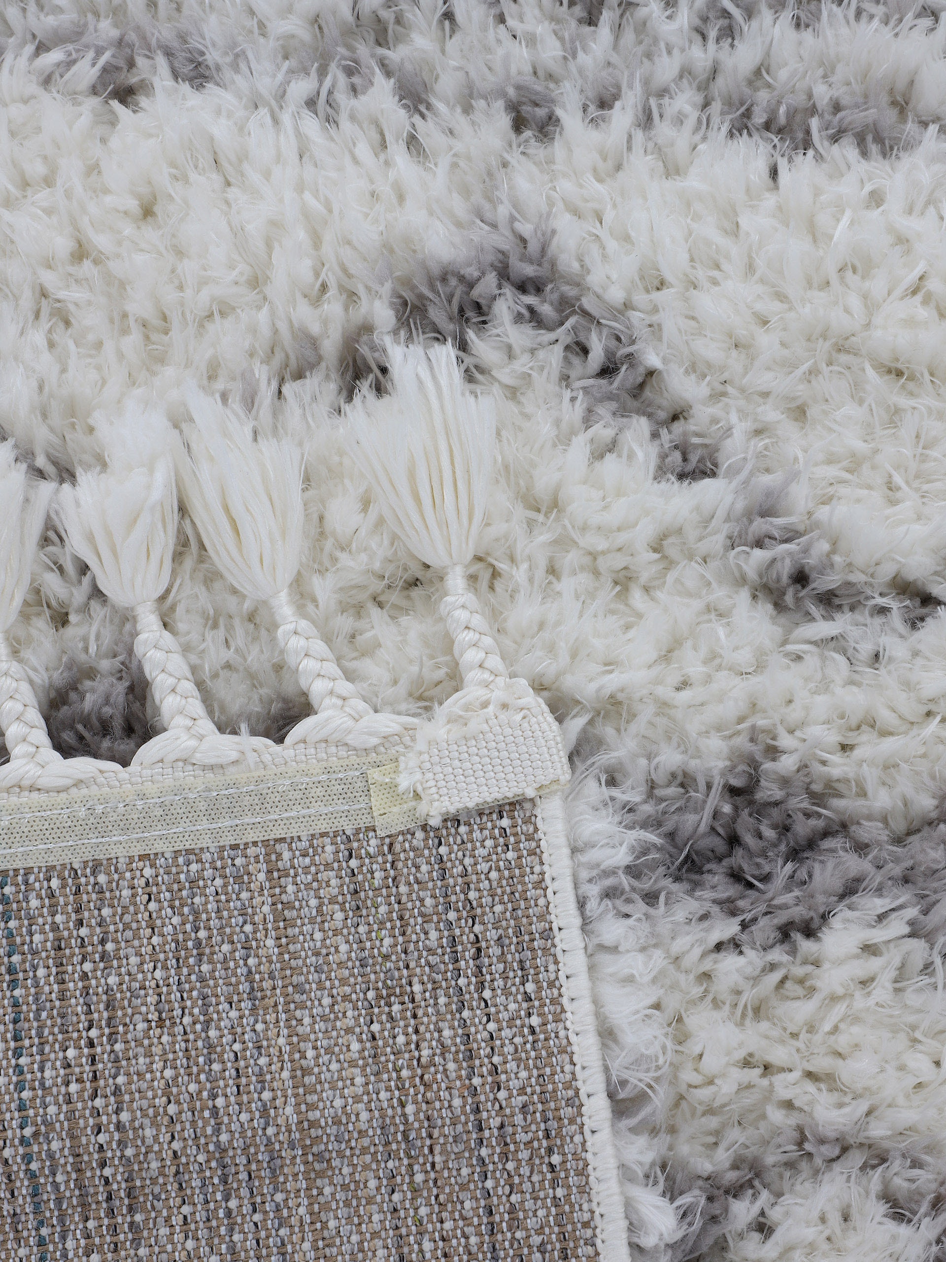 carpetfine Hochflor-Teppich »Eddy«, rund, 30 mm Höhe, Shaggy Langflor mit Fransen, starke Größenauswahl, Wohnzimmer