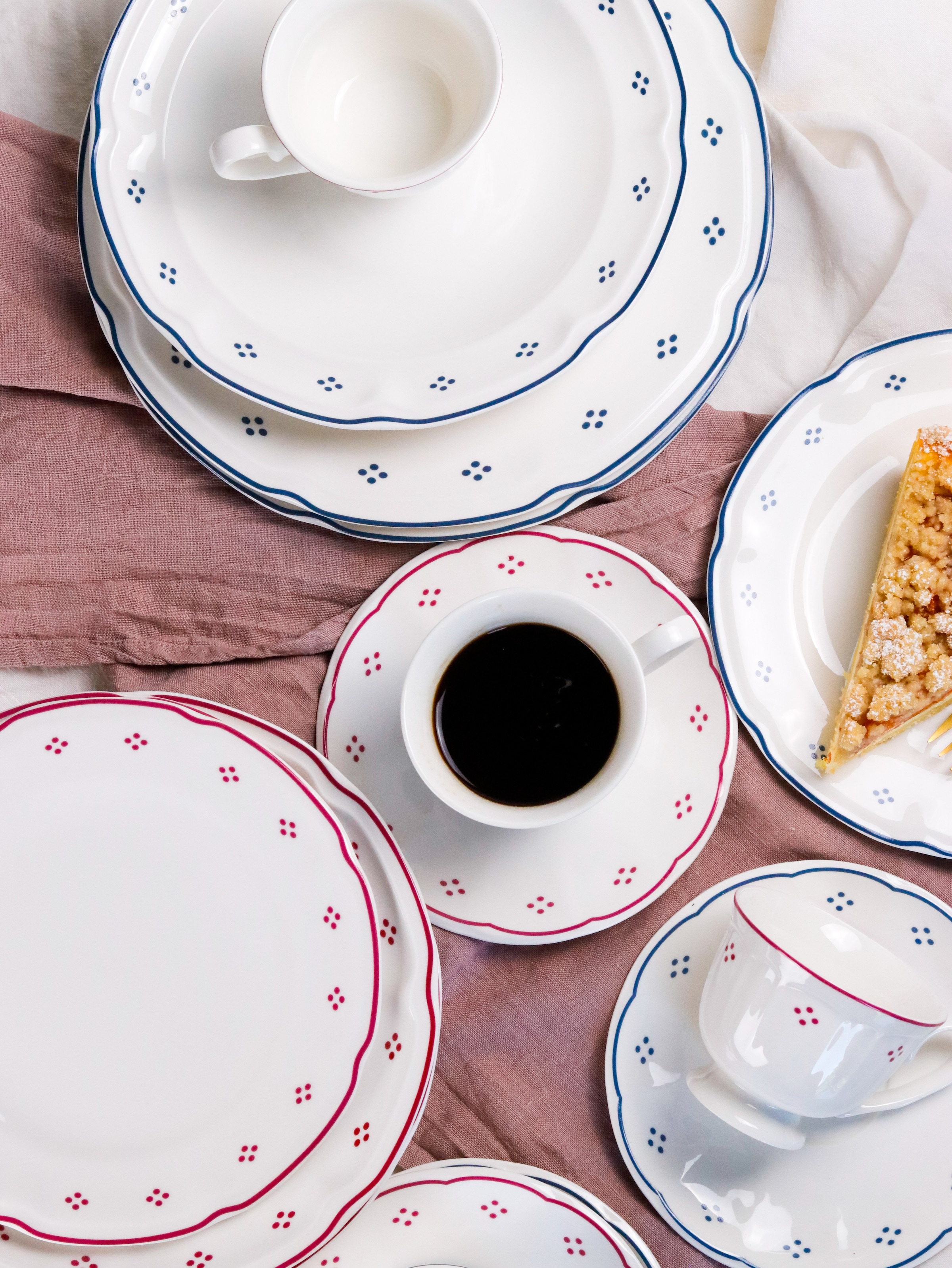 MÄSER Kaffeeservice »Lova« mit dekorativem Punktmuster