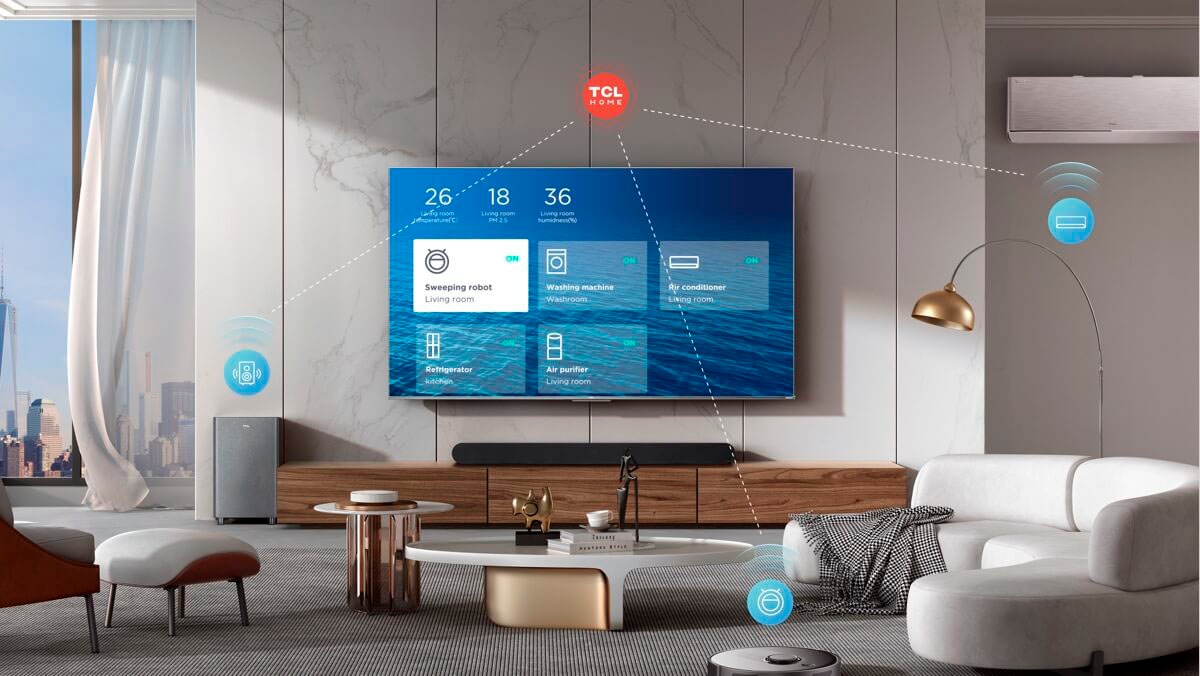 TCL QLED Mini LED-Fernseher »85Q8CX7«, 4K Ultra HD, Google TV-Smart-TV, Audio von Bang & Olufsen, Smart TV, Apple TV, 144Hz, 4K HDR, Multi-HDR