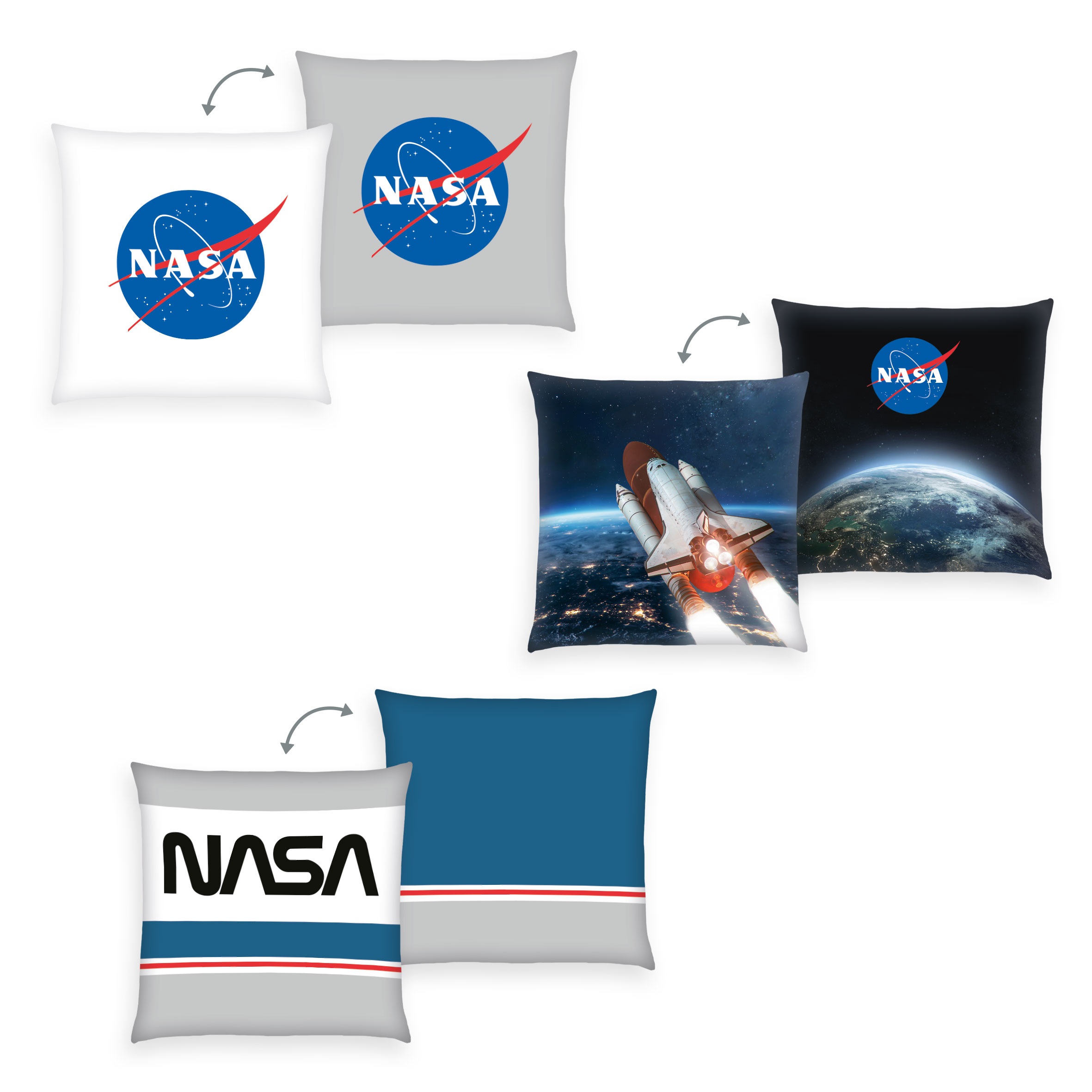 NASA Dekokissen »NASA«, hochfarbig bedruckt