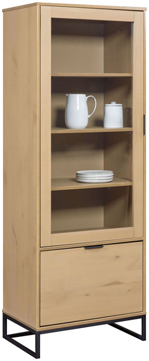 Inter Link Vitrine »Vitrine Vivo« 1 Stk. tlg. Kiefer Massiv, Soft-close, In günstig online kaufen