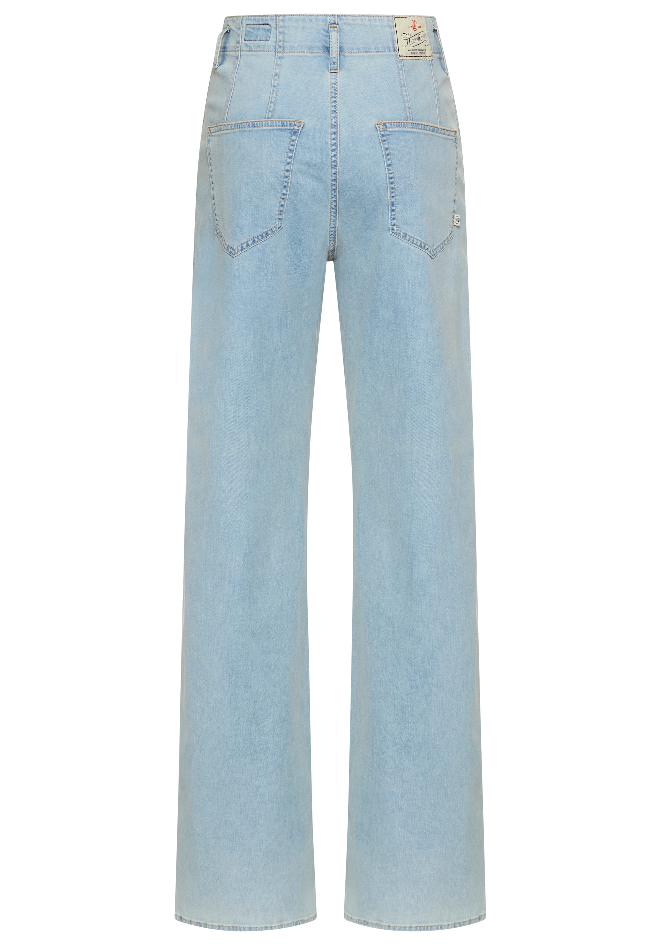 Herrlicher High-waist-Jeans »Baggy Straight Recycled Denim Light«