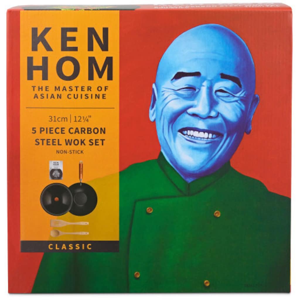 KEN HOM Wok »Classic«, Stahl, (Set, 5 tlg.)