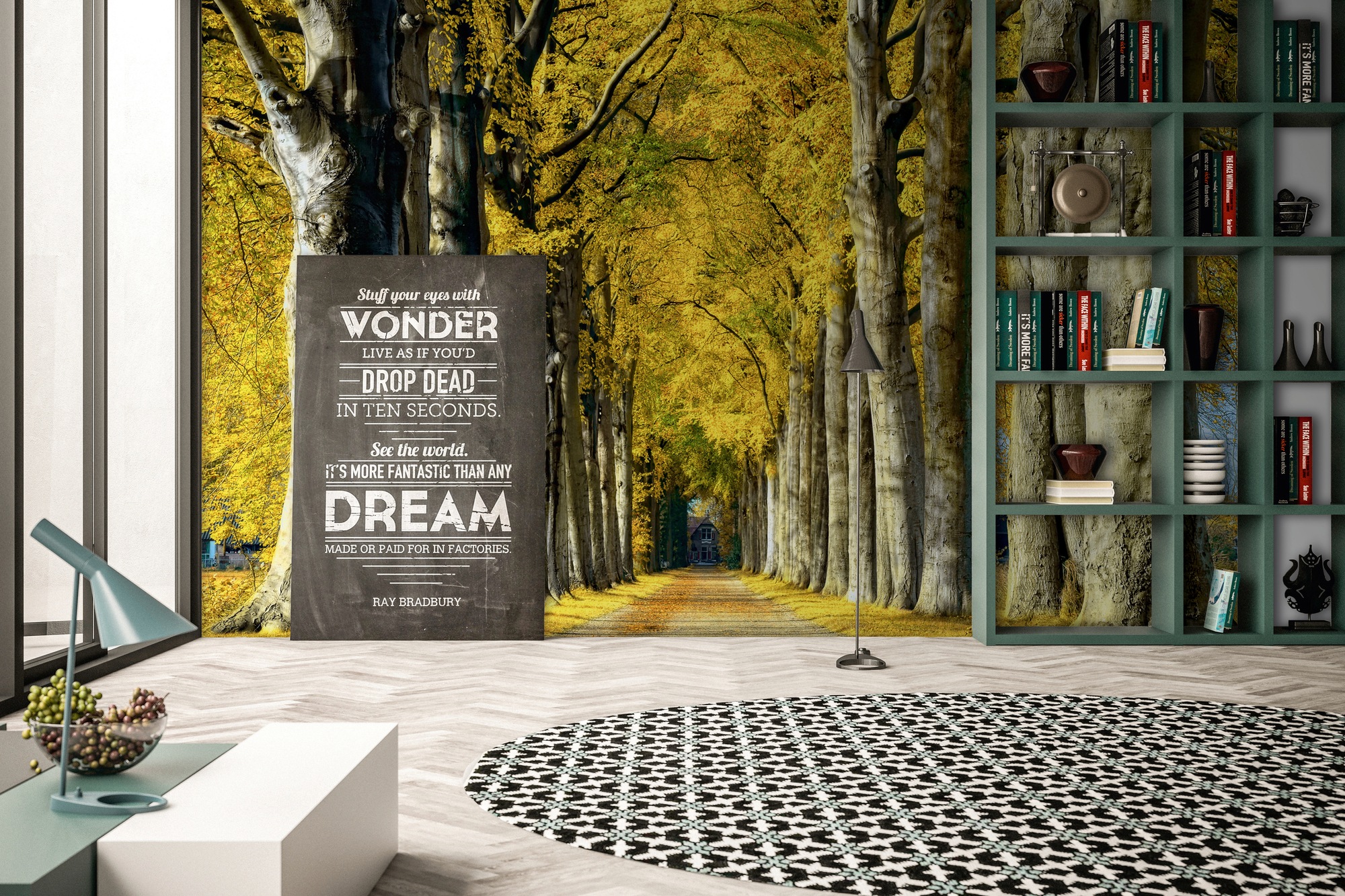 Architects Paper Fototapete »Room with a View«, Vlies, Wand, Schräge