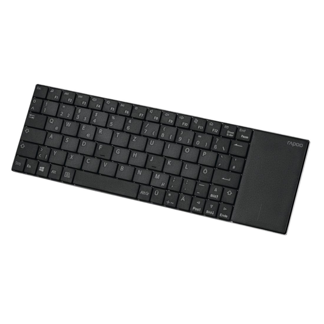 Rapoo Tastatur »E2710 kabellose Multimedia-Tastatur, 2.4 GHz Wireless Verbindung« (Fn-Tasten | Touchpad)