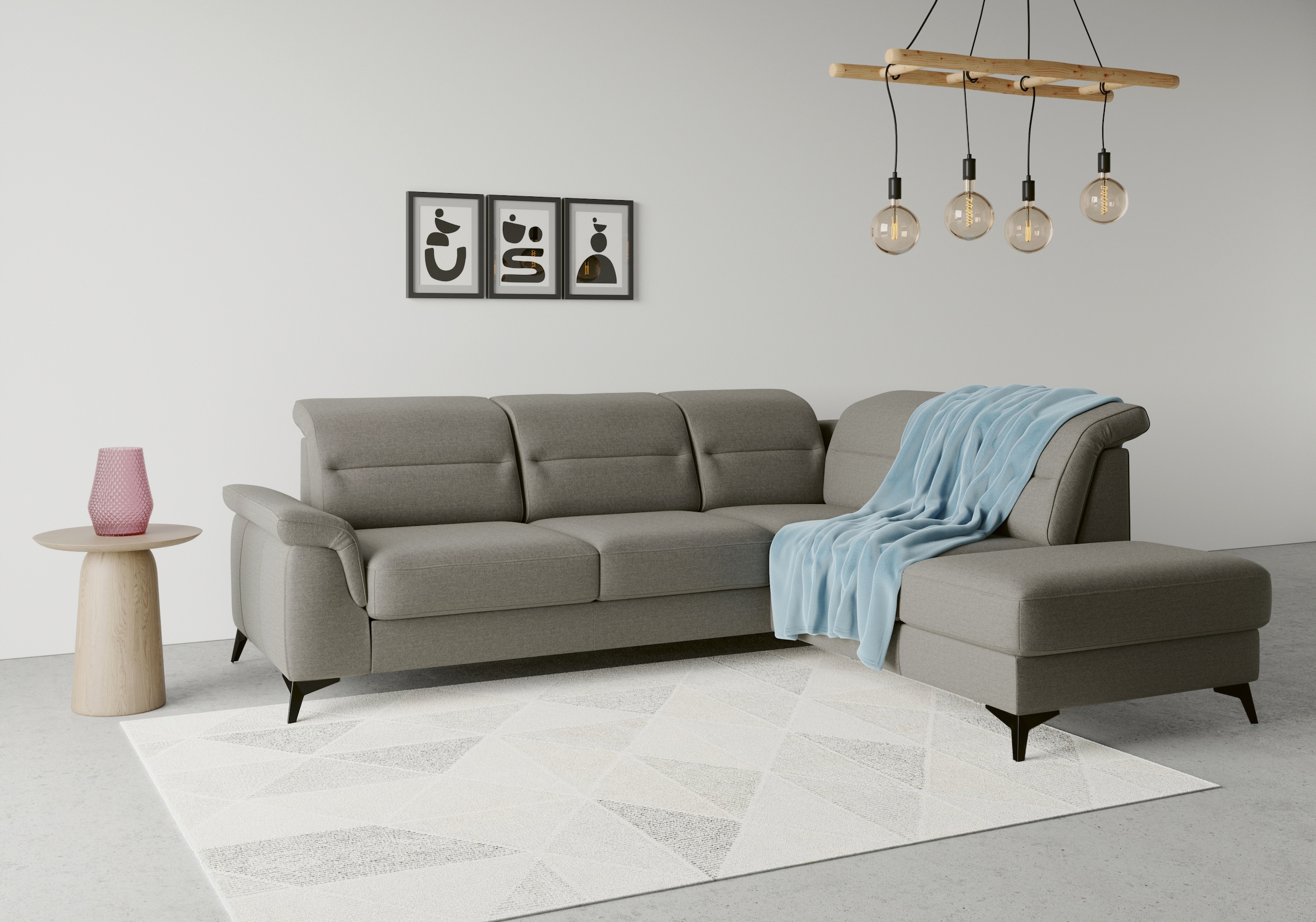 sit&more Ecksofa Sinatra L-Form, mit Ottomane, optional mit Kopfteilverstel günstig online kaufen