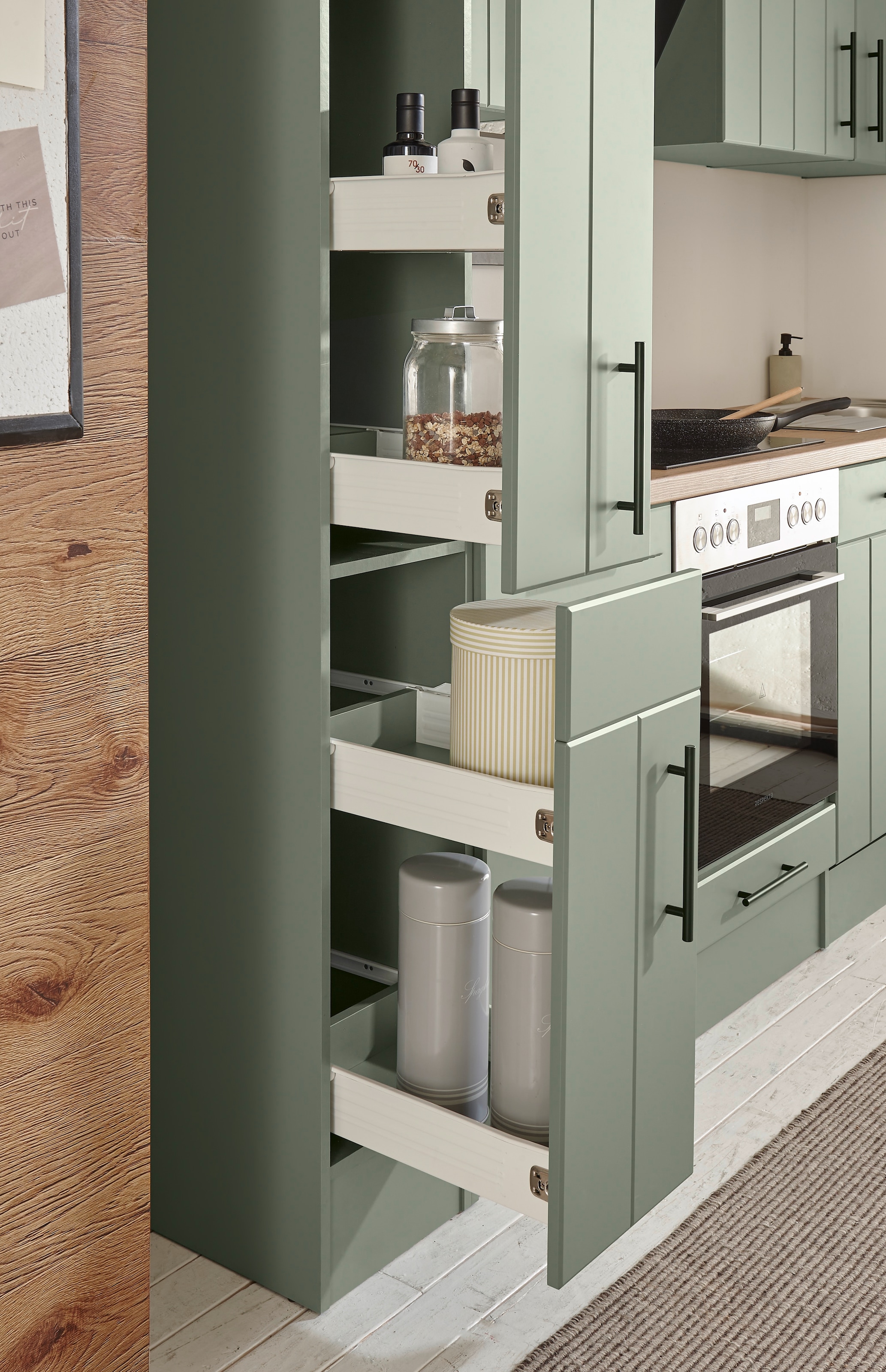 RESPEKTA Winkelküche »Anton« Breite 310 cm, 90 cm Arbeitshöhe, wahlweise mit und ohne E-Geräte