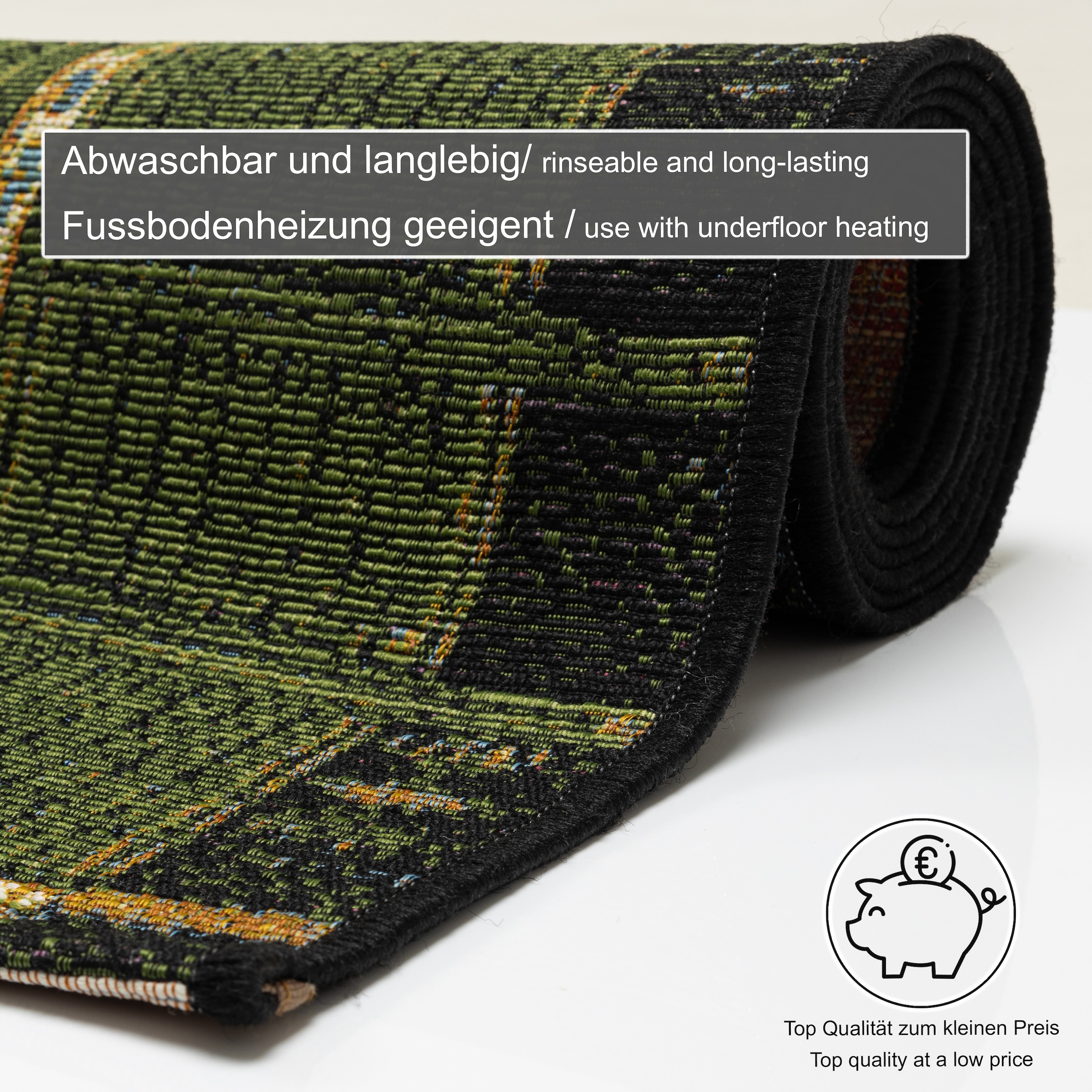 Gino Falcone Teppich »Outdoor-Africa 38«, rechteckig, 5 mm Höhe, Flachgewebe, Ethno Style, In- und Outdoor geeignet