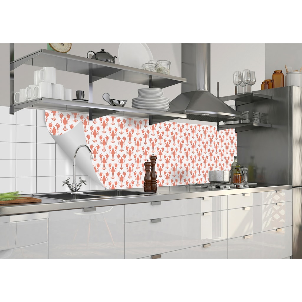 MySpotti Küchenrückwand »fixy Lobster Patern«
