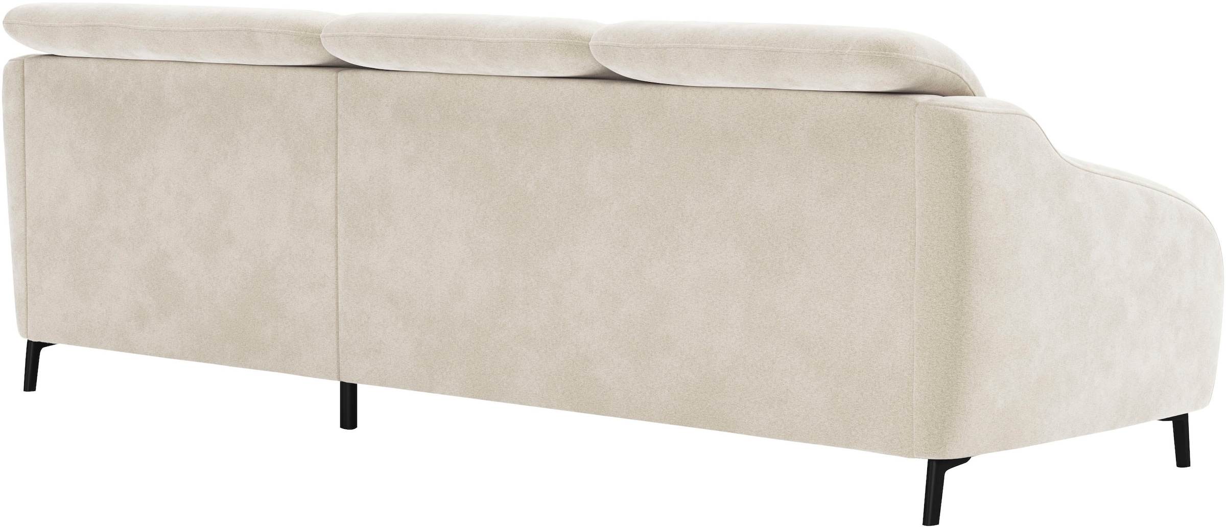 sit&more Ecksofa »Blues L-Form«, wahlweise mit Klapptisch und USB